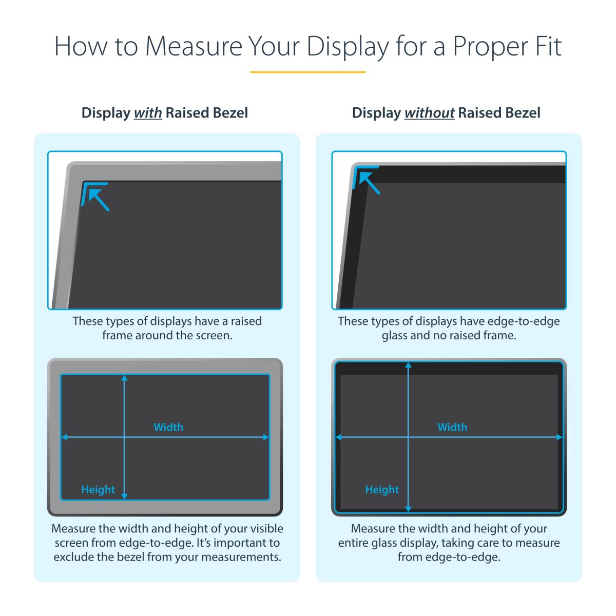 STARTECH.COM Monitor Privacy Screen - 23.8in 16:9 Gold Privacy Filter/security Shield
