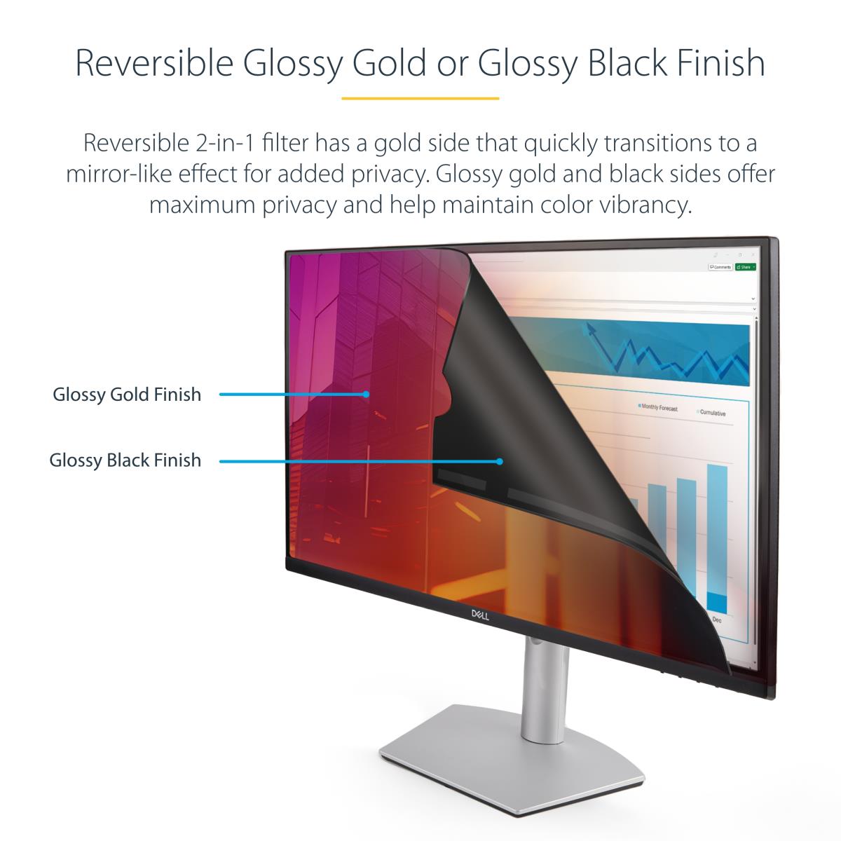 STARTECH.COM Monitor Privacy Screen - 27in 16:9 Gold Privacy Filter/security Shield