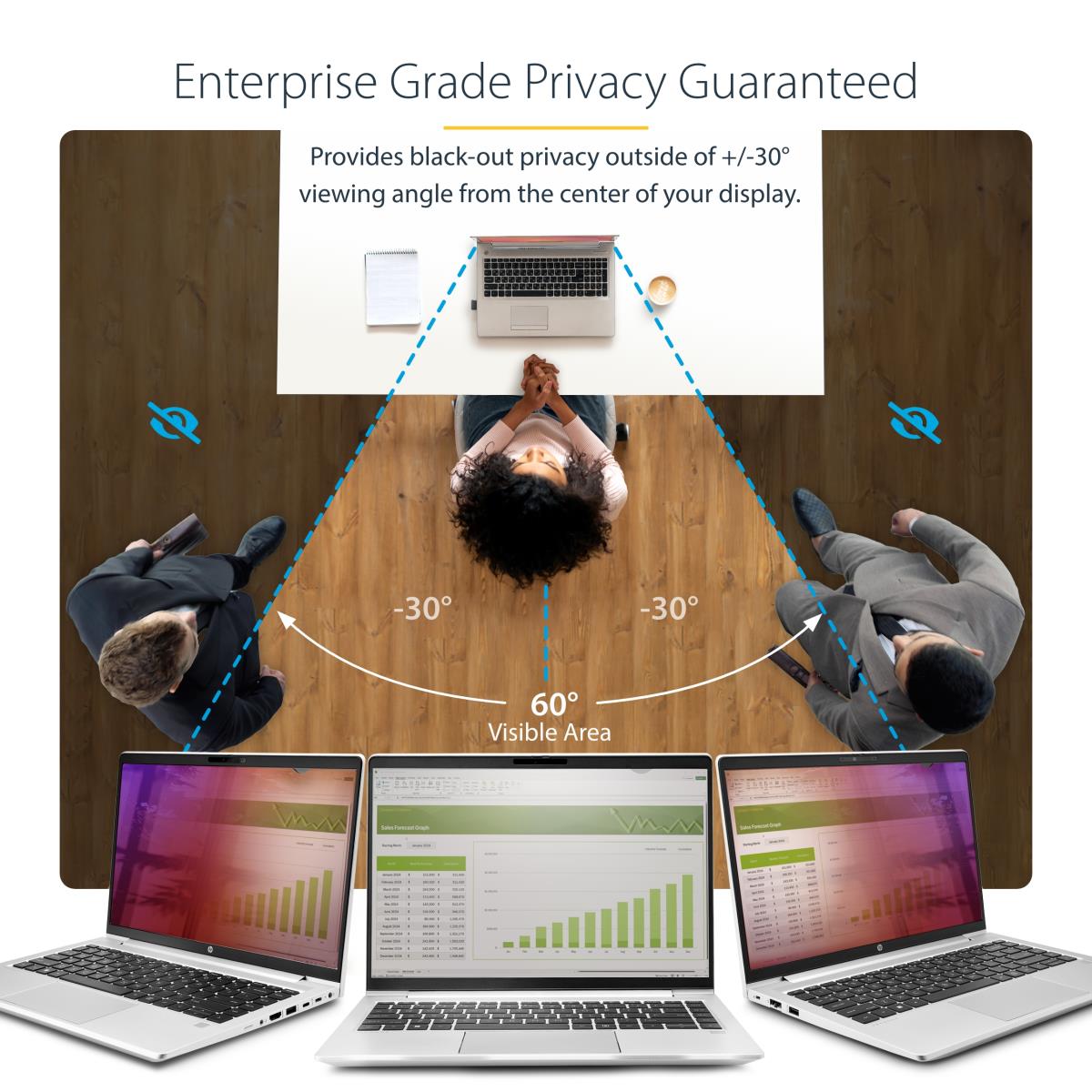 STARTECH.COM Laptop Privacy Screen - 14in 16:9 Gold Privacy Filter/security Shield