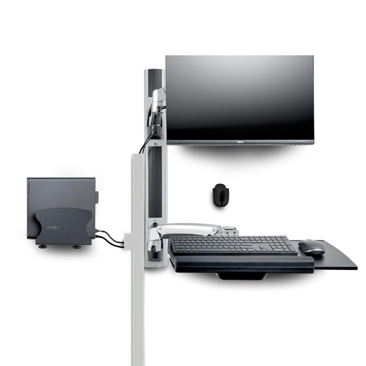 STARTECH.COM Wall Mount Workstation Vesa Mount For 32in Monitor (22lb/10kg) Fully Articulating Monitor Mount