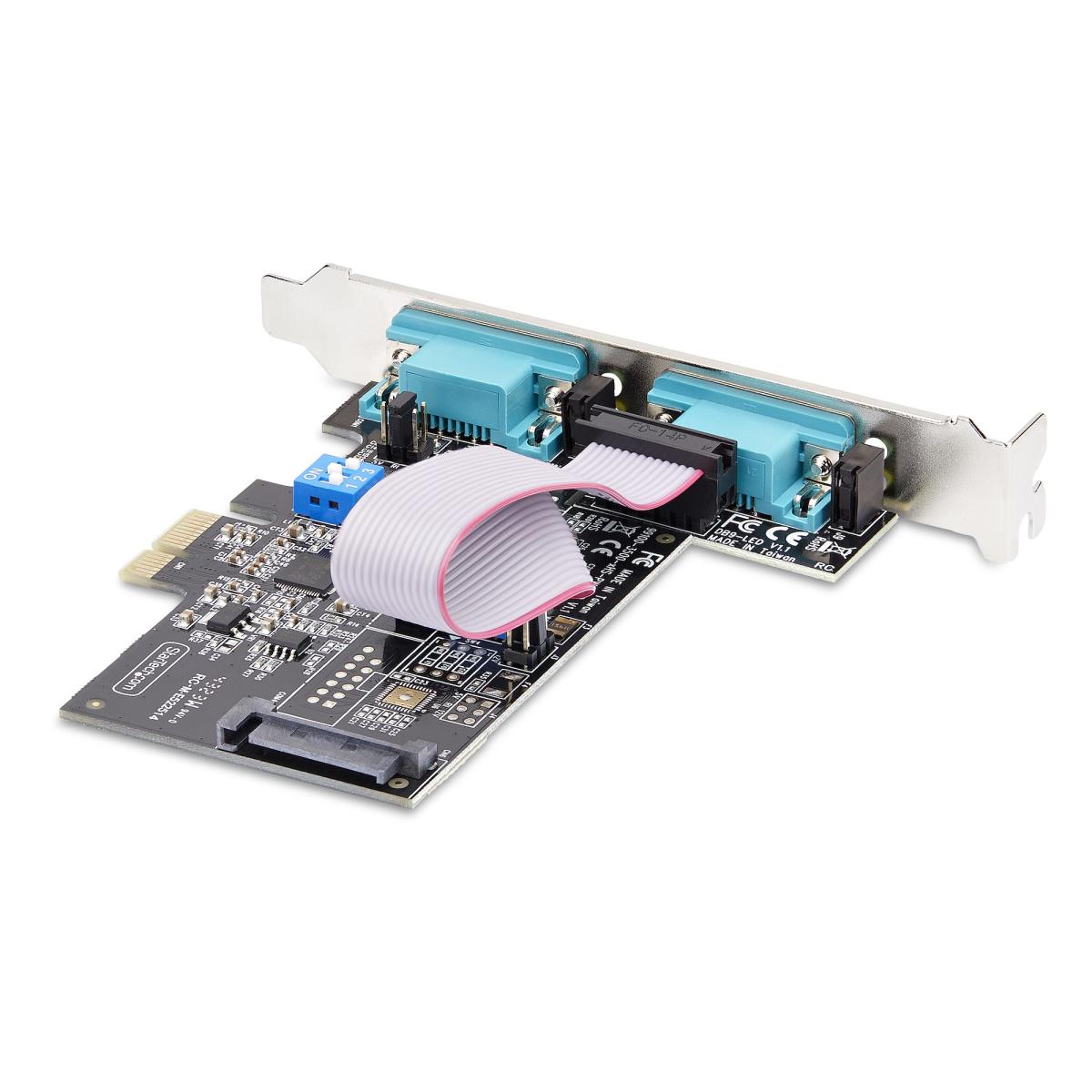 STARTECH.COM Serial Pcie Card - 2-port Dual-port Pci-e To Rs232/rs422/rs485 (db9) Serial Card Low-profi