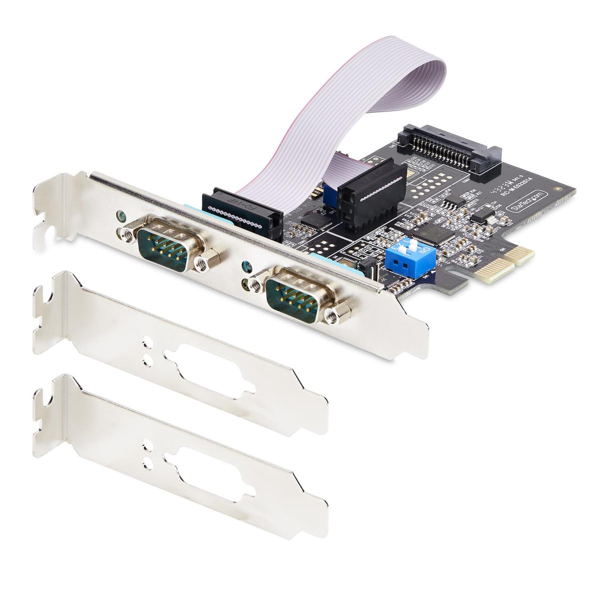STARTECH.COM Serial Pcie Card - 2-port Dual-port Pci-e To Rs232/rs422/rs485 (db9) Serial Card Low-profi