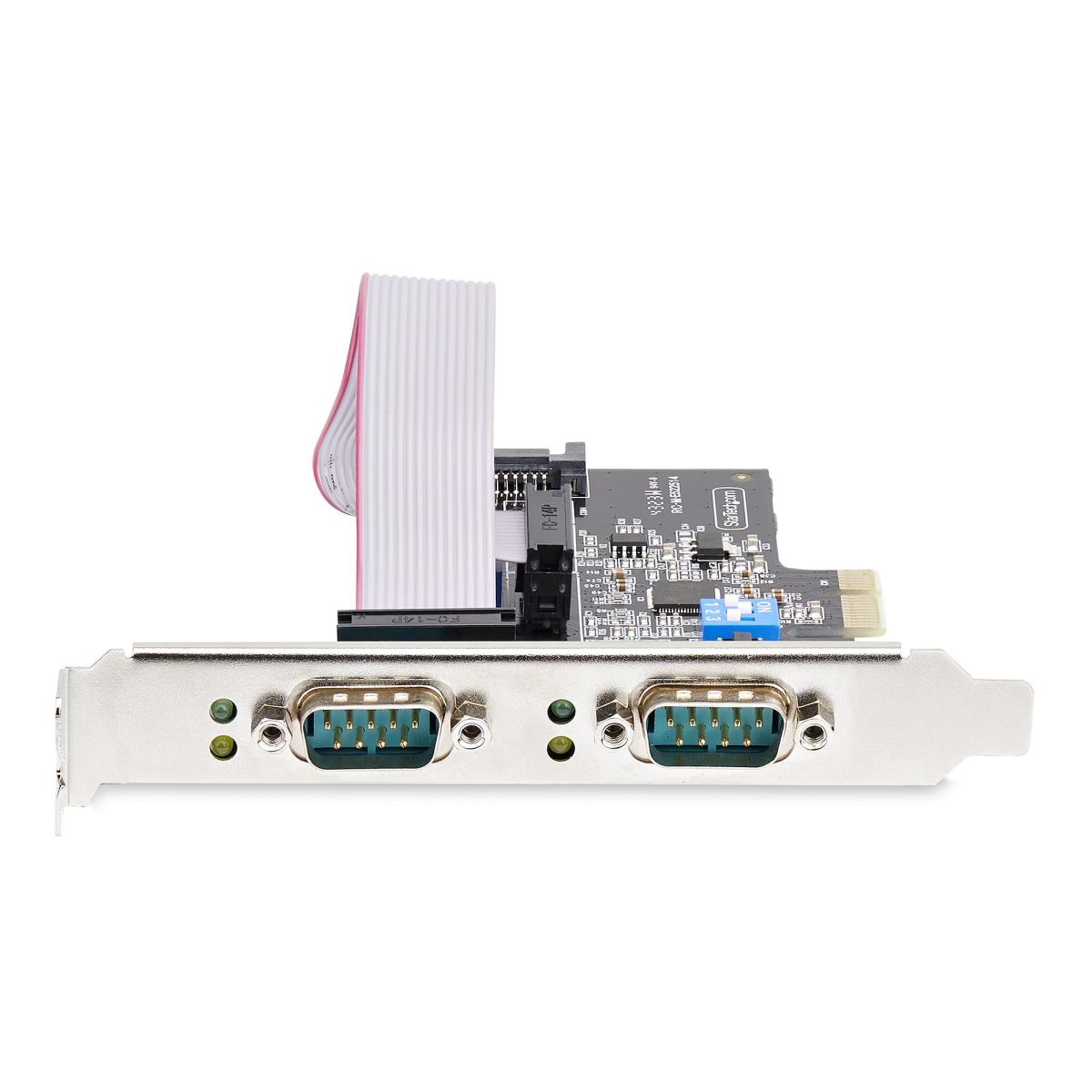 STARTECH.COM Serial Pcie Card - 2-port Dual-port Pci-e To Rs232/rs422/rs485 (db9) Serial Card Low-profi