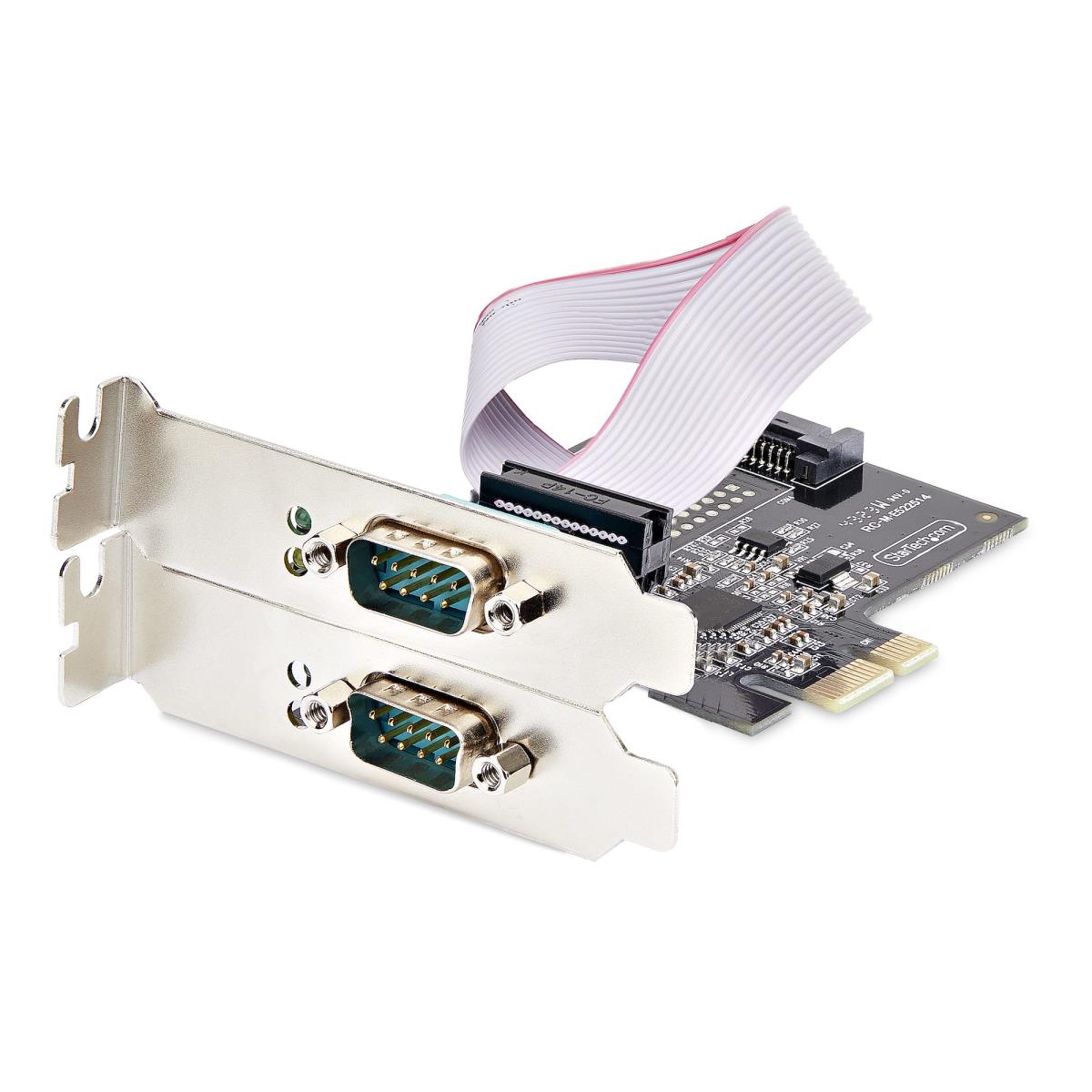 STARTECH.COM Serial Pcie Card - 2-port Dual-port Pci-e To Rs232/rs422/rs485 (db9) Serial Card Low-profi