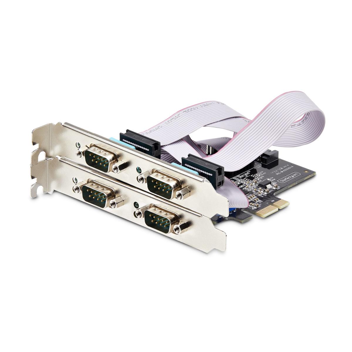STARTECH.COM Serial Pcie Card - 4-port Quad-port Pci-e To Rs232/rs422/rs485 (db9) Serial Card Low-profi