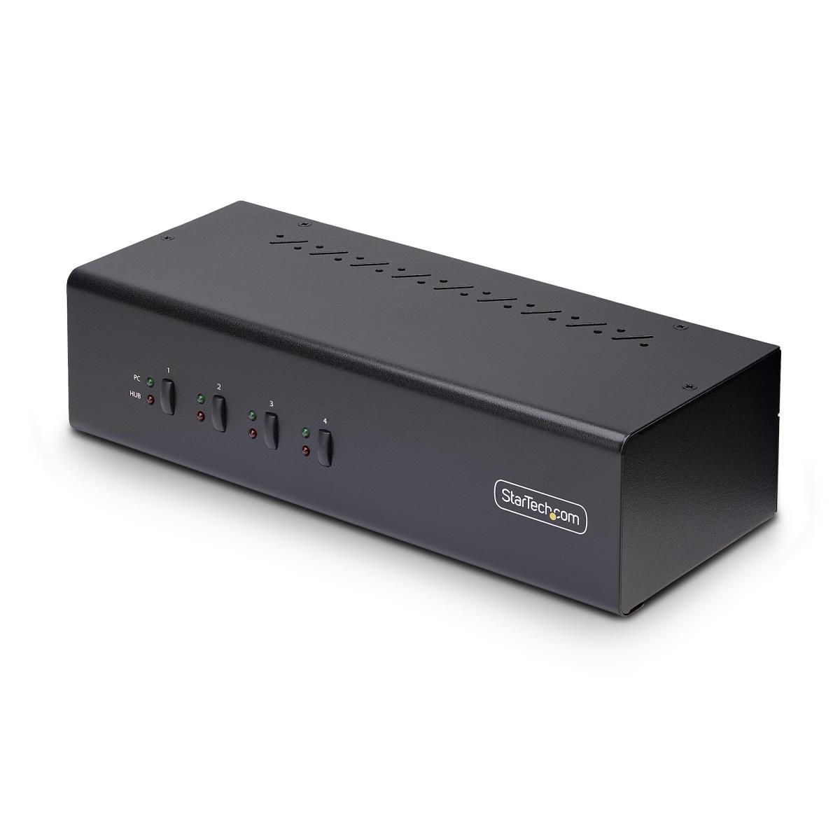STARTECH.COM Dual-monitor DisplayPort KVM Switch - 4-port 4k 60hz 2x USB 5gbps Hub Ports 2x USB 2.0 Hid Ports