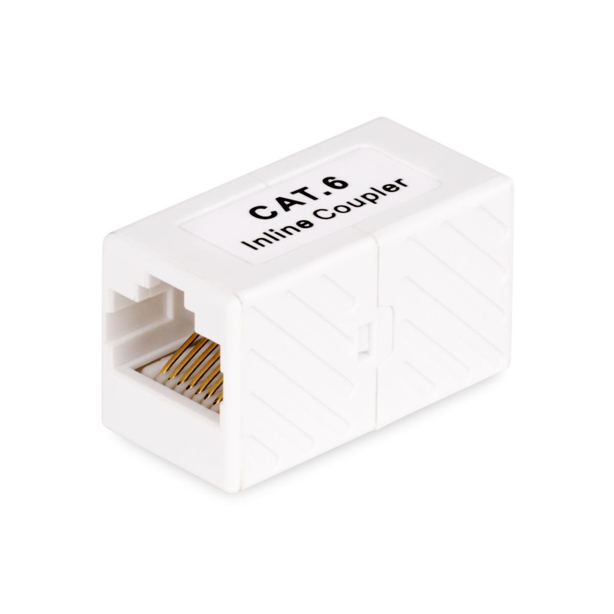 STARTECH.COM Coupler Rj45 Inline CAT6 Coupler, Female To Female (f/f) T568b Connector, Unshielded Ethernet Cable Extension -  5-pack