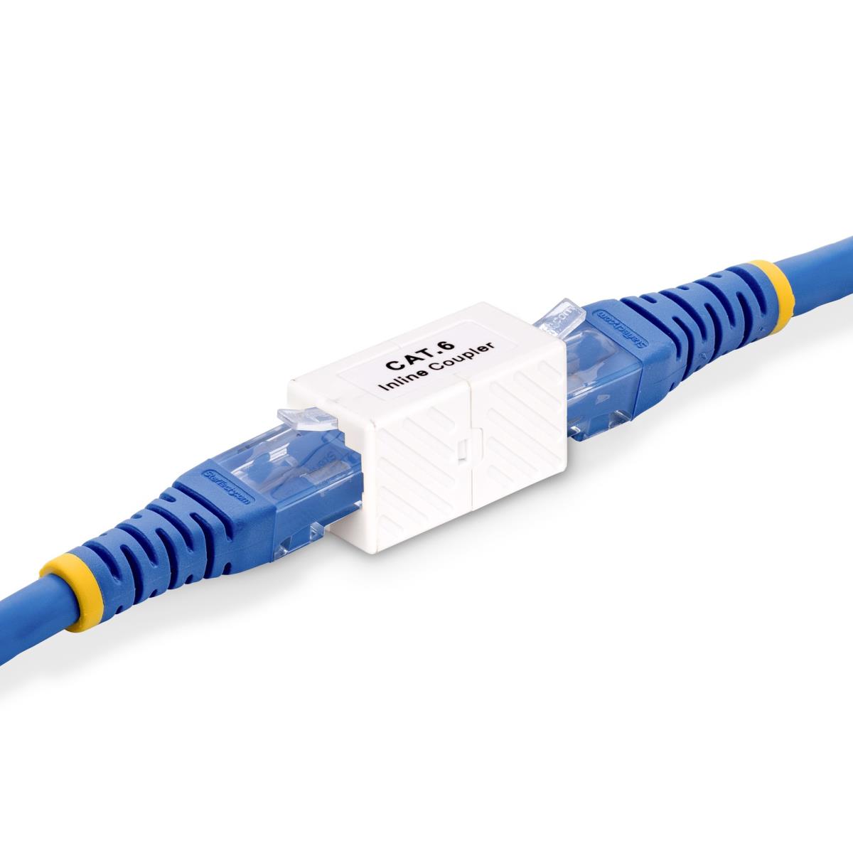 STARTECH.COM Coupler Rj45 Inline CAT6 Coupler, Female To Female (f/f) T568b Connector, Unshielded Ethernet Cable Extension -  5-pack