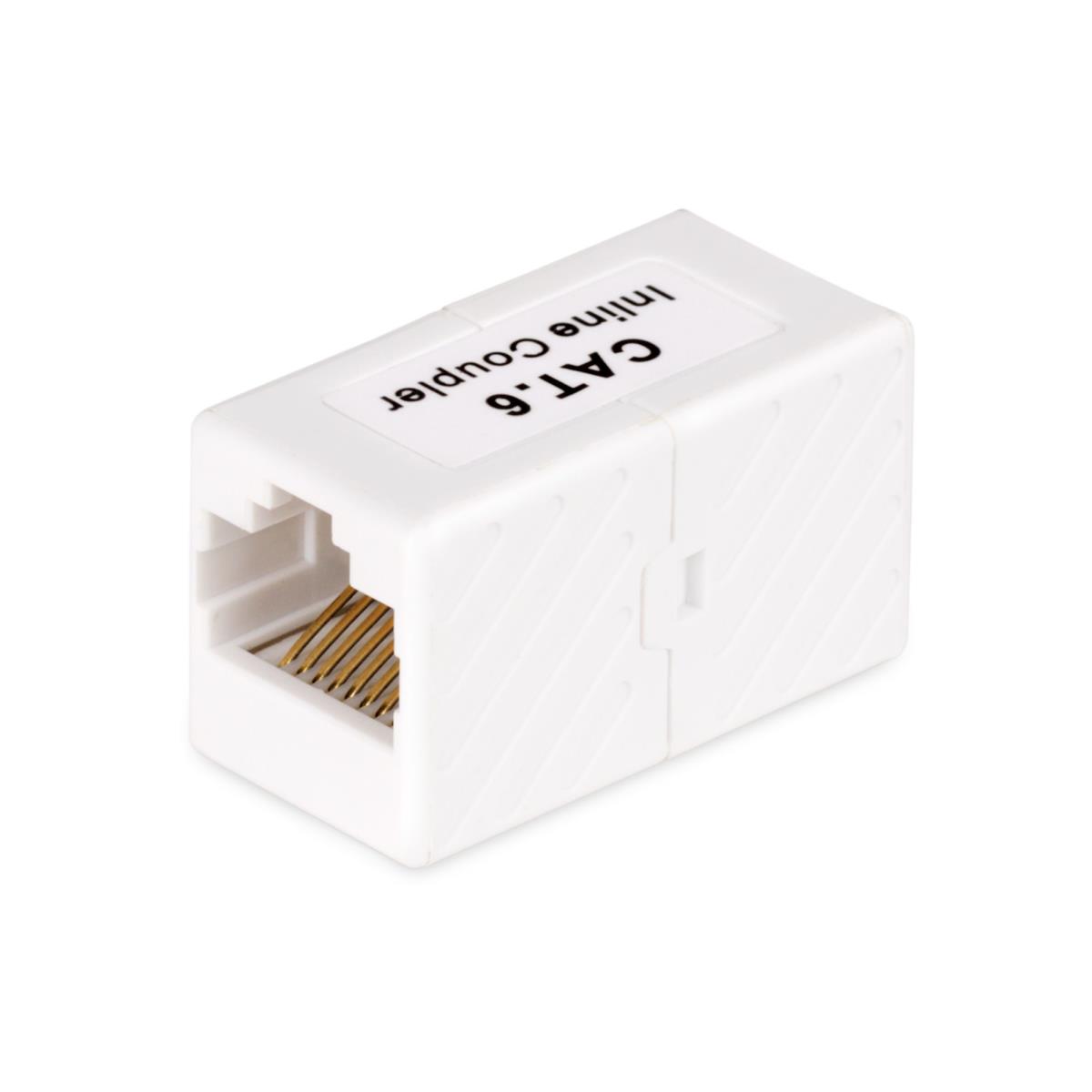 STARTECH.COM Coupler Rj45 Inline CAT6 Coupler, Female To Female (f/f) T568b Connector, Unshielded Ethernet Cable Extension -  5-pack