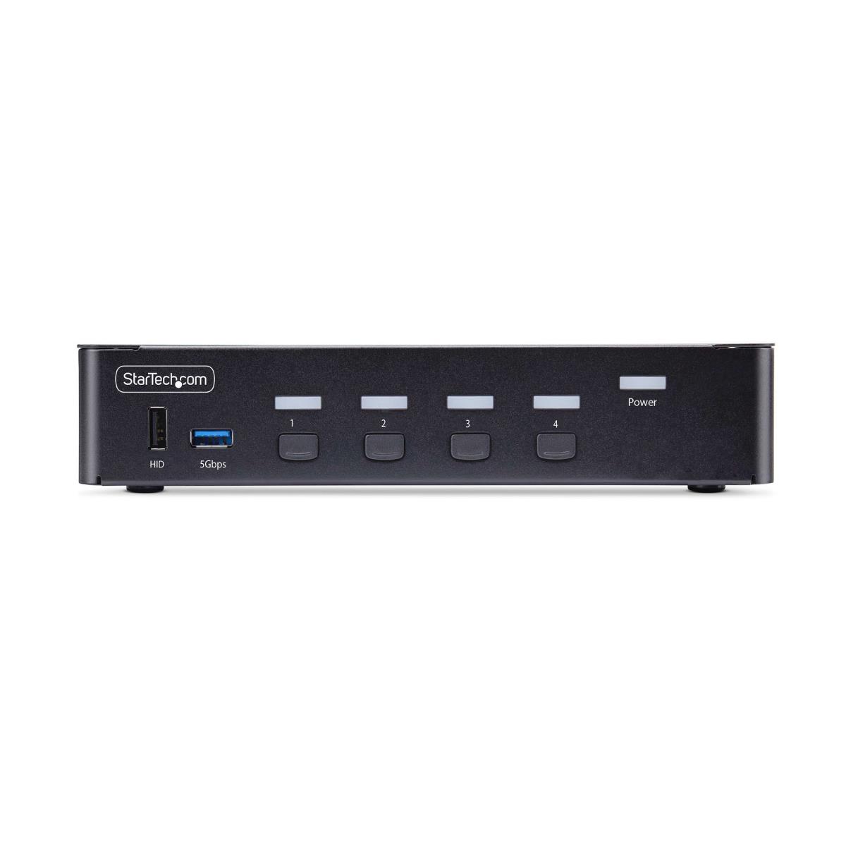 STARTECH.COM DisplayPort KVM Switch - 4-port 8k 60hz Hotkeys Taa Compliant