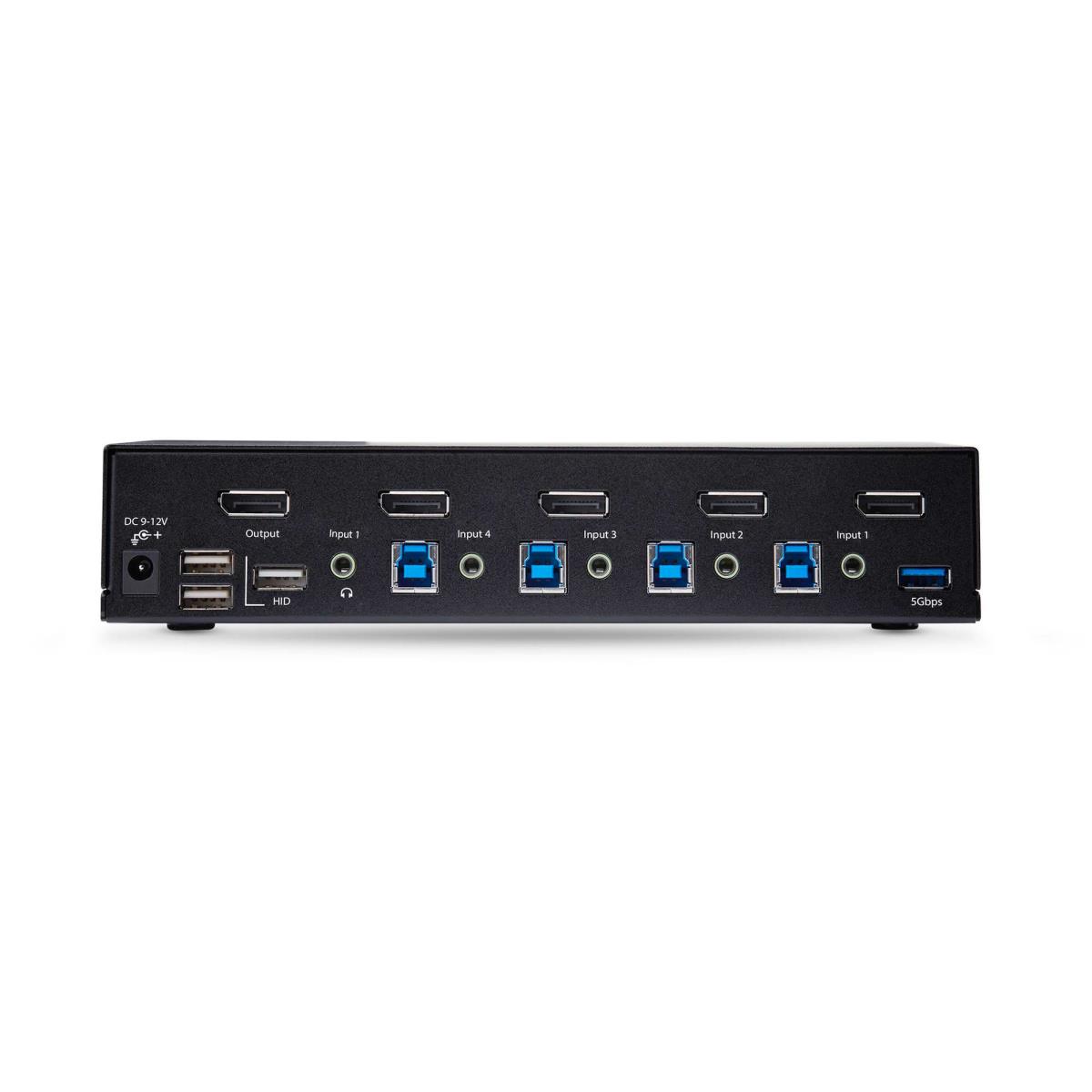 STARTECH.COM DisplayPort KVM Switch - 4-port 8k 60hz Hotkeys Taa Compliant