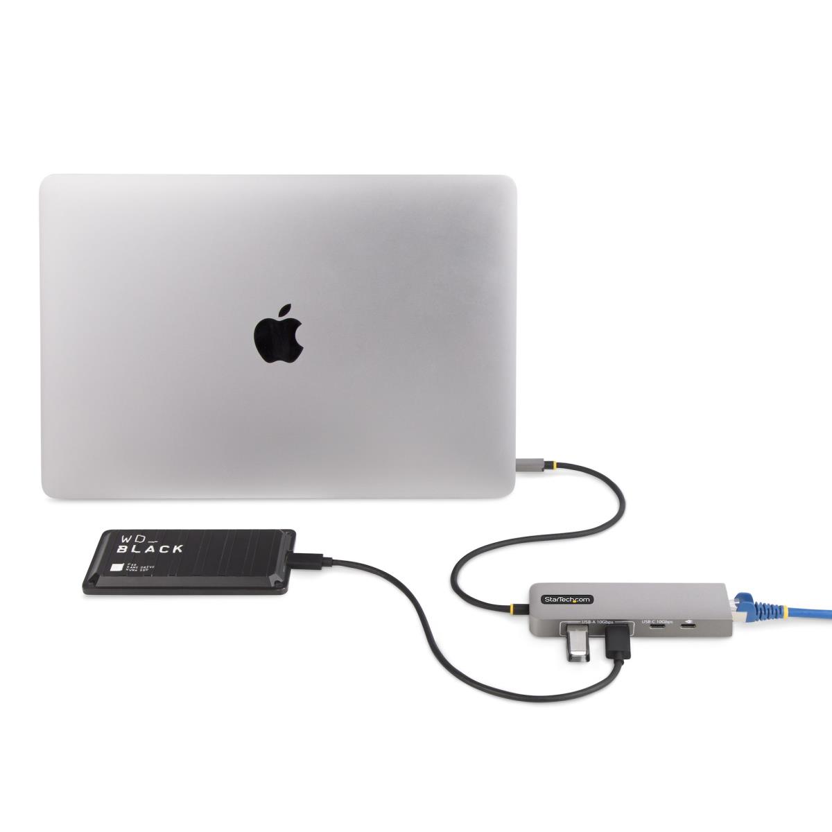 STARTECH.COM USB-c Hub 2.5GB 3-port Ethernet 100w Power Delivery Passthrough
