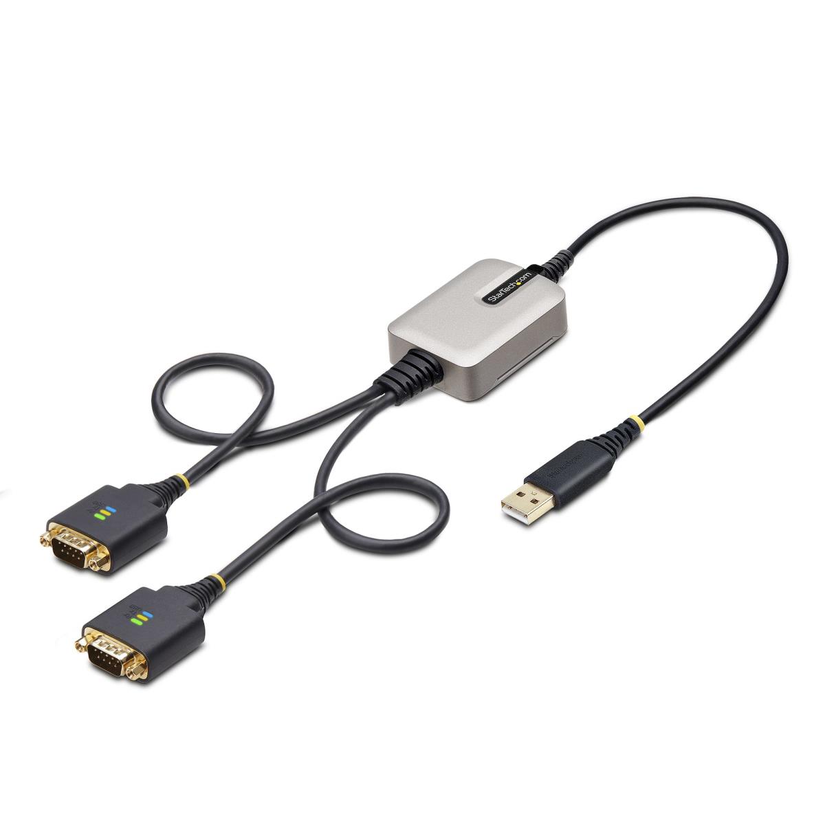 STARTECH.COM USB Serial Cable - 2-port USB To Dual Db9 Rs232 Adapter 60cm