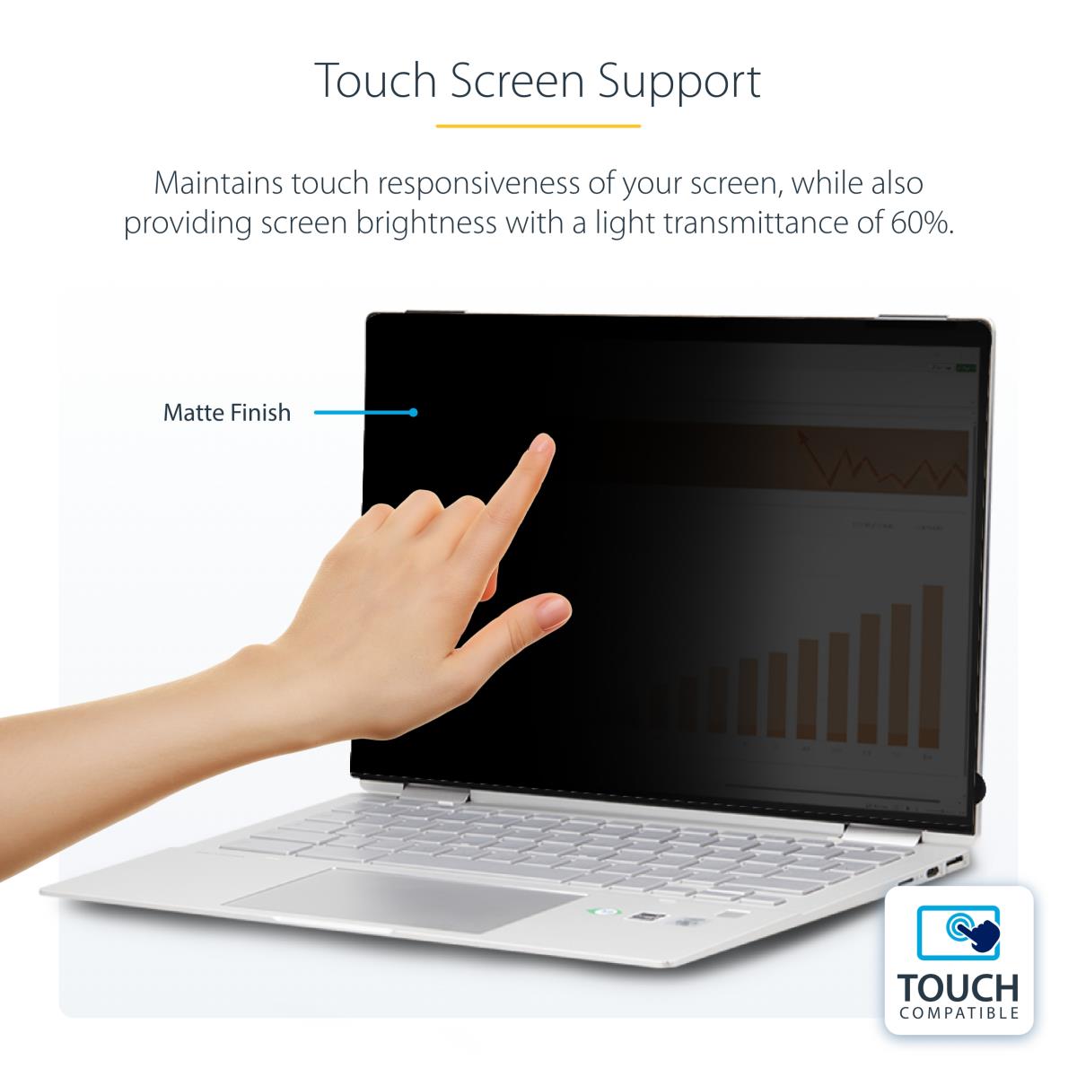 STARTECH.COM Privacy Screen - 14in - For Laptop Anti-glare Blue Light Filter