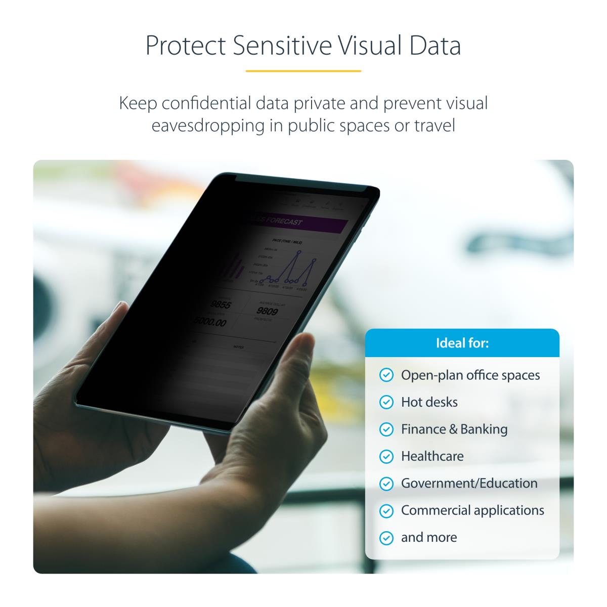 STARTECH.COM Privacy Screen - 12.9in iPad Pro 4-way Filter Protector/shield