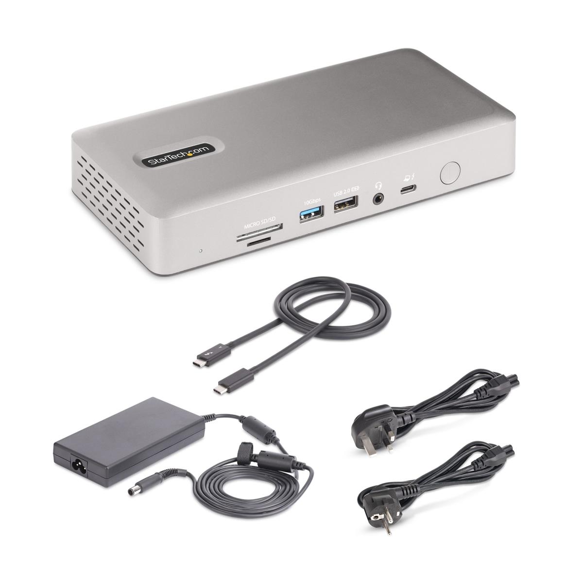 STARTECH.COM Multi-display Docking Station - Thunderbolt 4 Quad/triple/dual Monitor Dock 7x USB