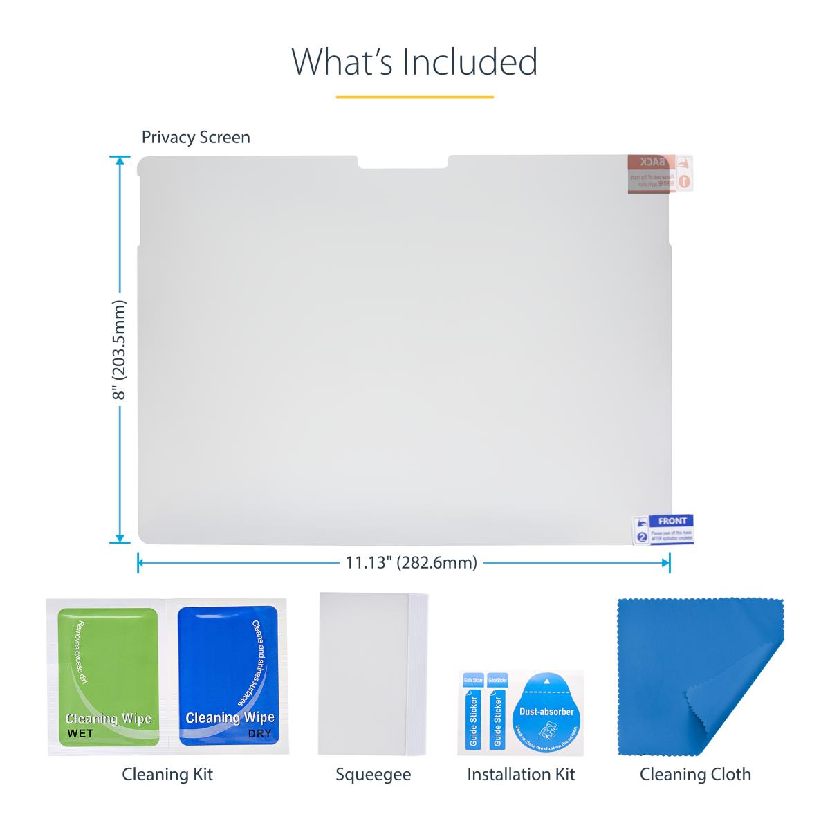 STARTECH.COM Privacy Screen For 13in 4-way Surface Pro 8/9/x Laptop Portrait/landscape Modes Touch-enabl