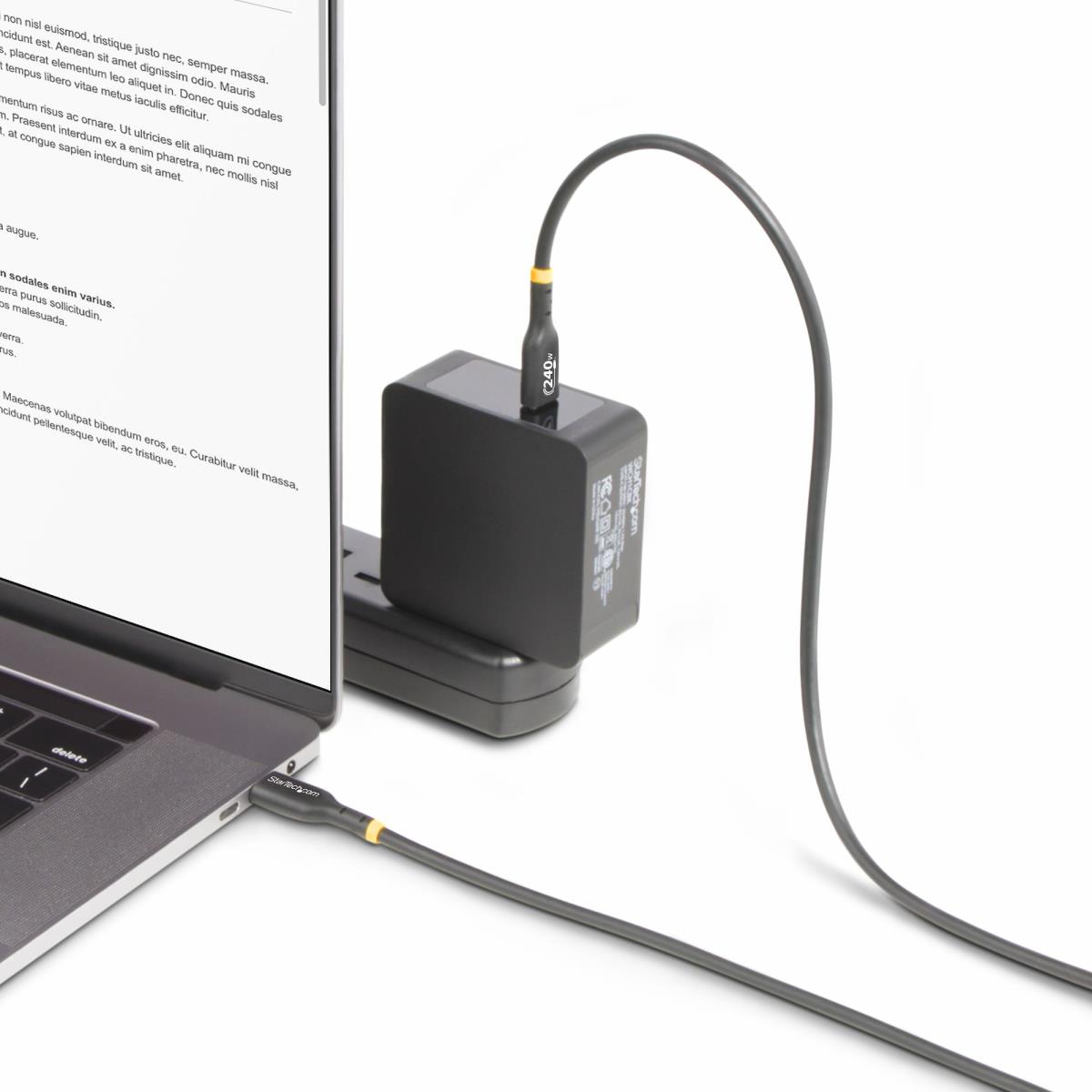 STARTECH.COM USB-c Cable USB-if Certified 240w Pd Epr/type-c Charger Cord
