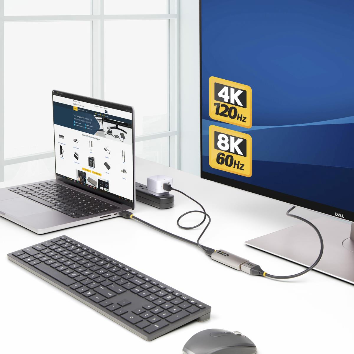 STARTECH.COM Hdmi To DisplayPort Adapter - Hdmi 2.1 To Dp 1.4 Video Convert