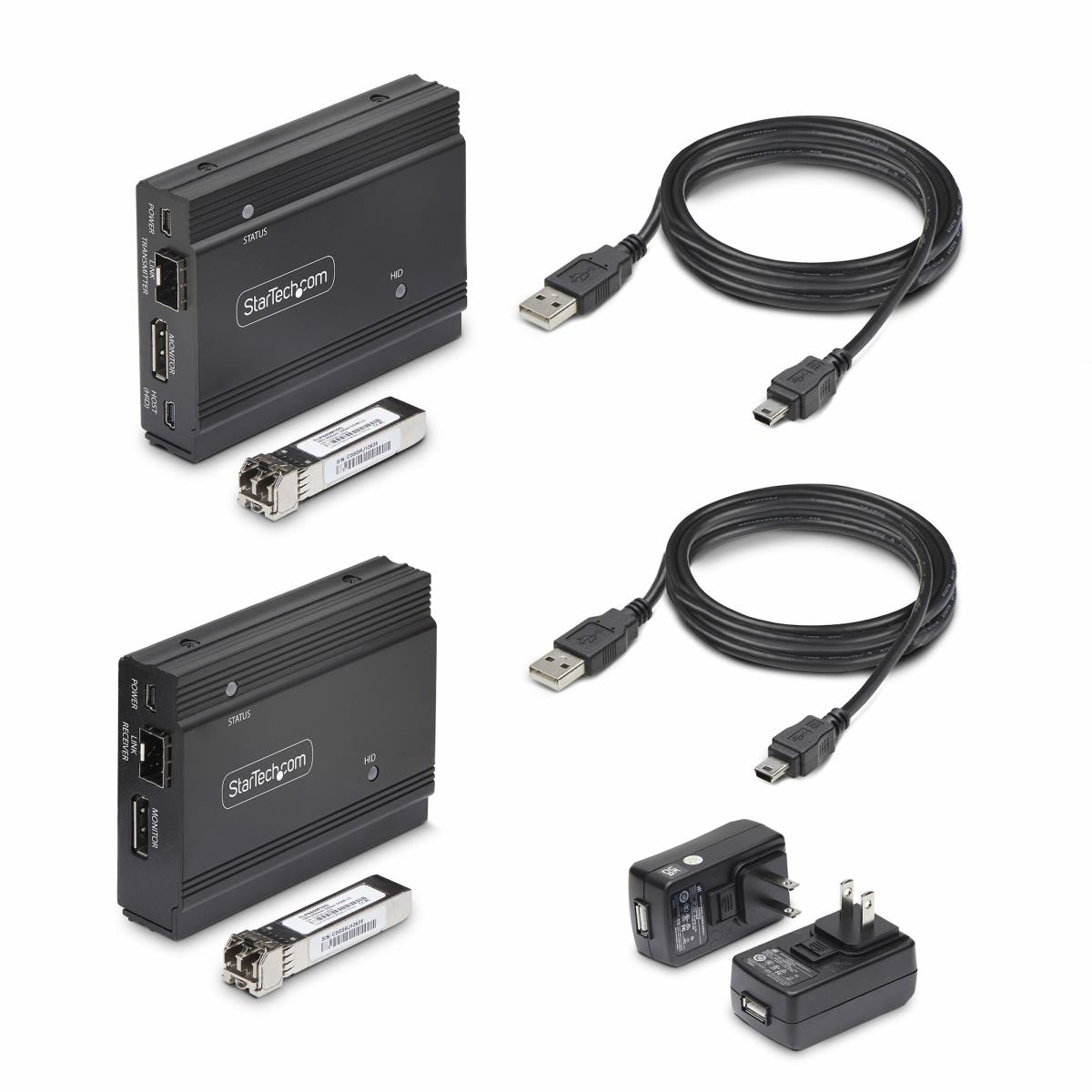 STARTECH.COM DisplayPort KVM Extender Over Fiber Optic 4k 60hz Console Extender Kit Up To 300m