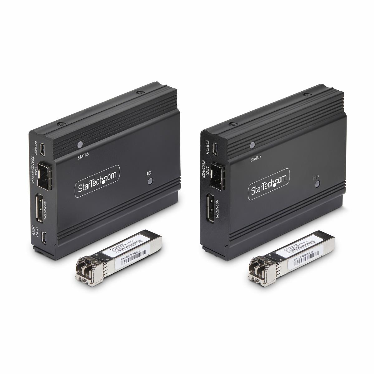 STARTECH.COM DisplayPort KVM Extender Over Fiber Optic 4k 60hz Console Extender Kit Up To 300m