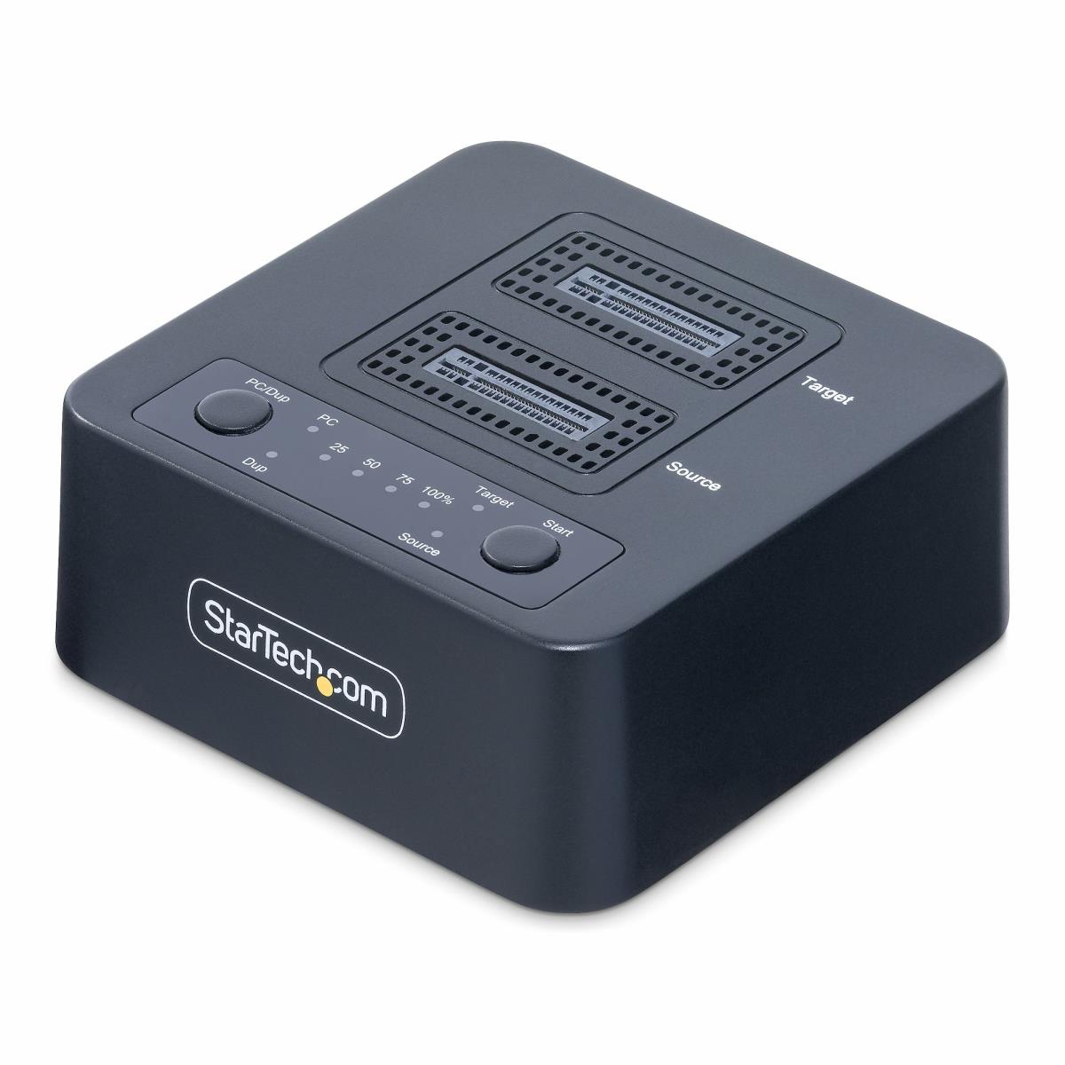 STARTECH.COM Nvme Drive Duplicator M.2 Standalone M.2 SSD Cloner/copier Up To 90gbpm, USB 3.2 20gbps M.2 Dual-bay Drive Dock