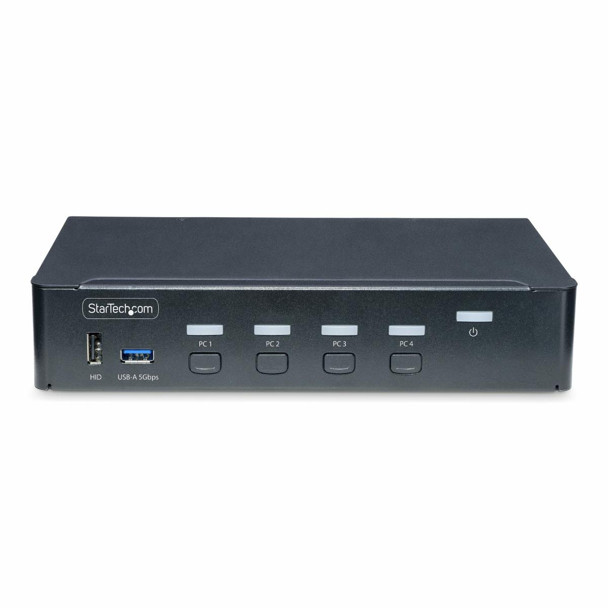 STARTECH.COM DisplayPort KVM Switch Single 4k 60hz Monitor 6x USB Ports Push-button/hotkey Switching