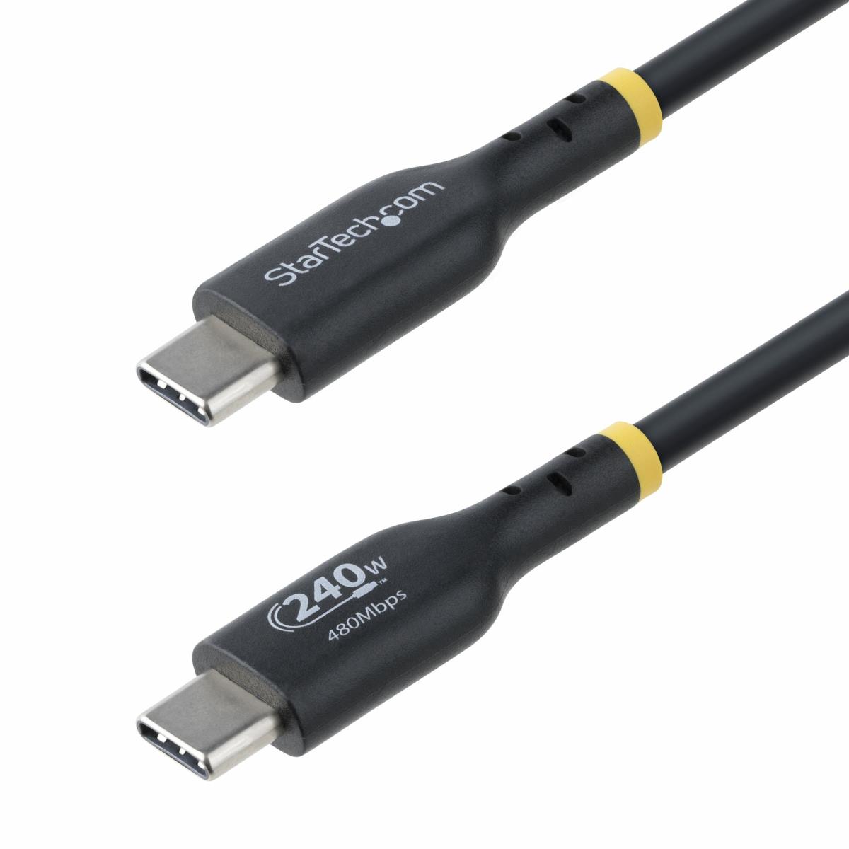 STARTECH.COM USB-c Charging Cable, USB-if Certified USB C Cable, 240w Pd Epr, USB 2.0 Type-c Laptop Charger Cord 4m