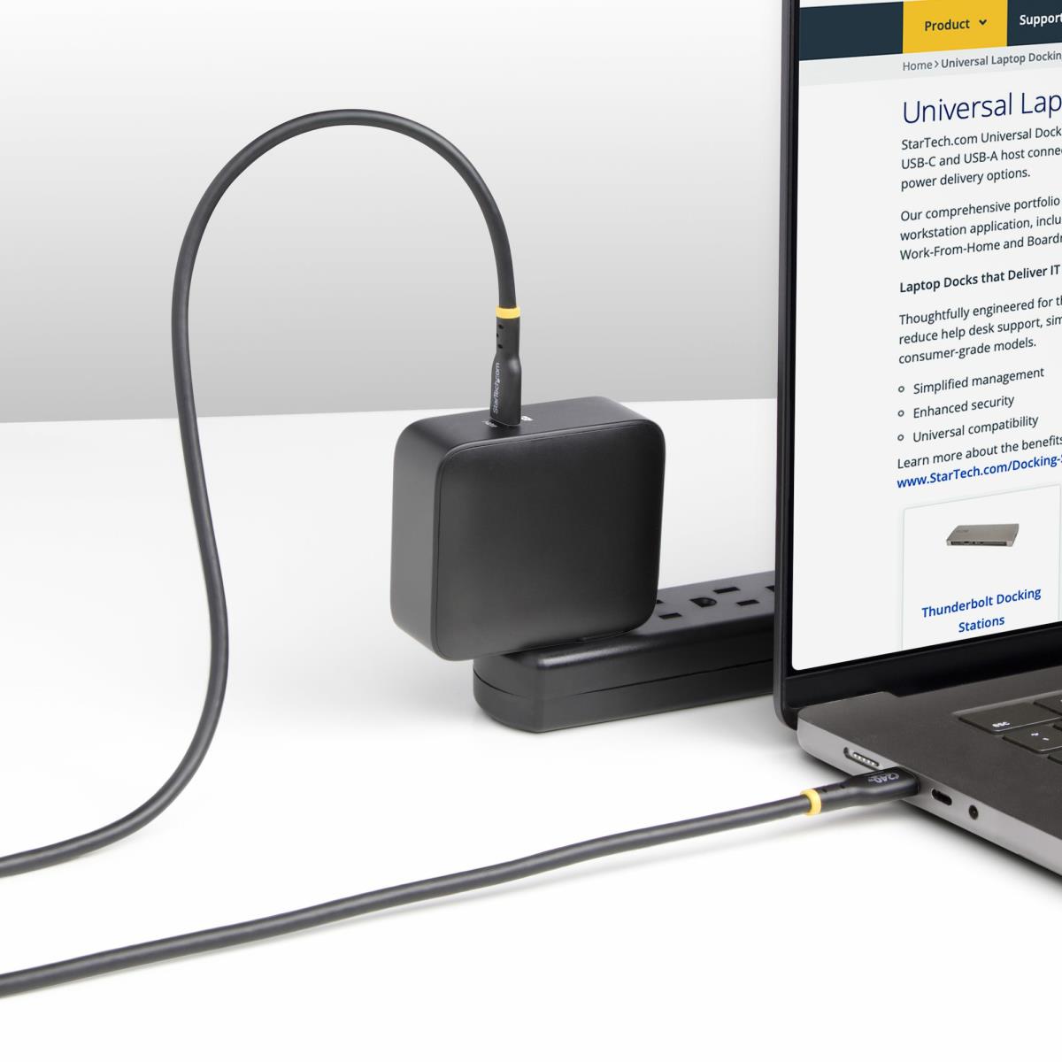 STARTECH.COM USB-c Charging Cable, USB-if Certified USB C Cable, 240w Pd Epr, USB 2.0 Type-c Laptop Charger Cord 4m