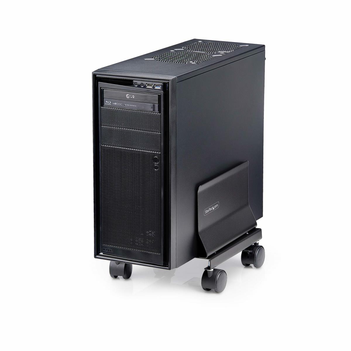 STARTECH.COM Computer Tower Cart, Rolling Mobile Cpu Caddy On Wheels (casters)