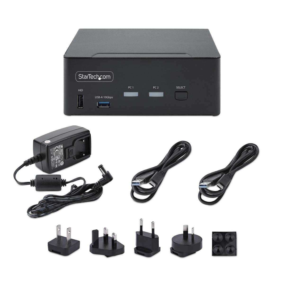 STARTECH.COM KVM Switch - 2-port Dp 1.4 Dual-monitor DisplayPort KVM
