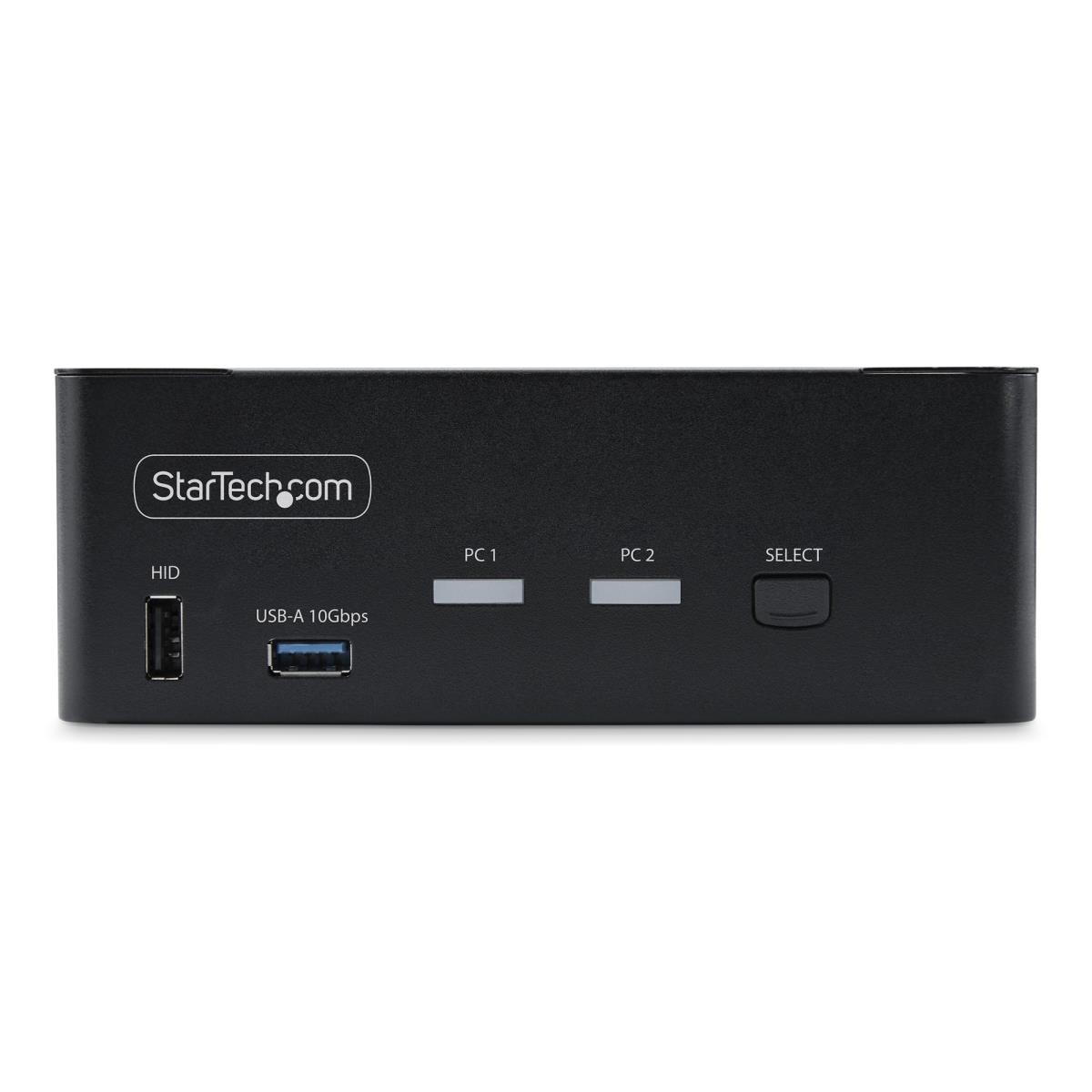 STARTECH.COM KVM Switch - 2-port Dp 1.4 Dual-monitor DisplayPort KVM