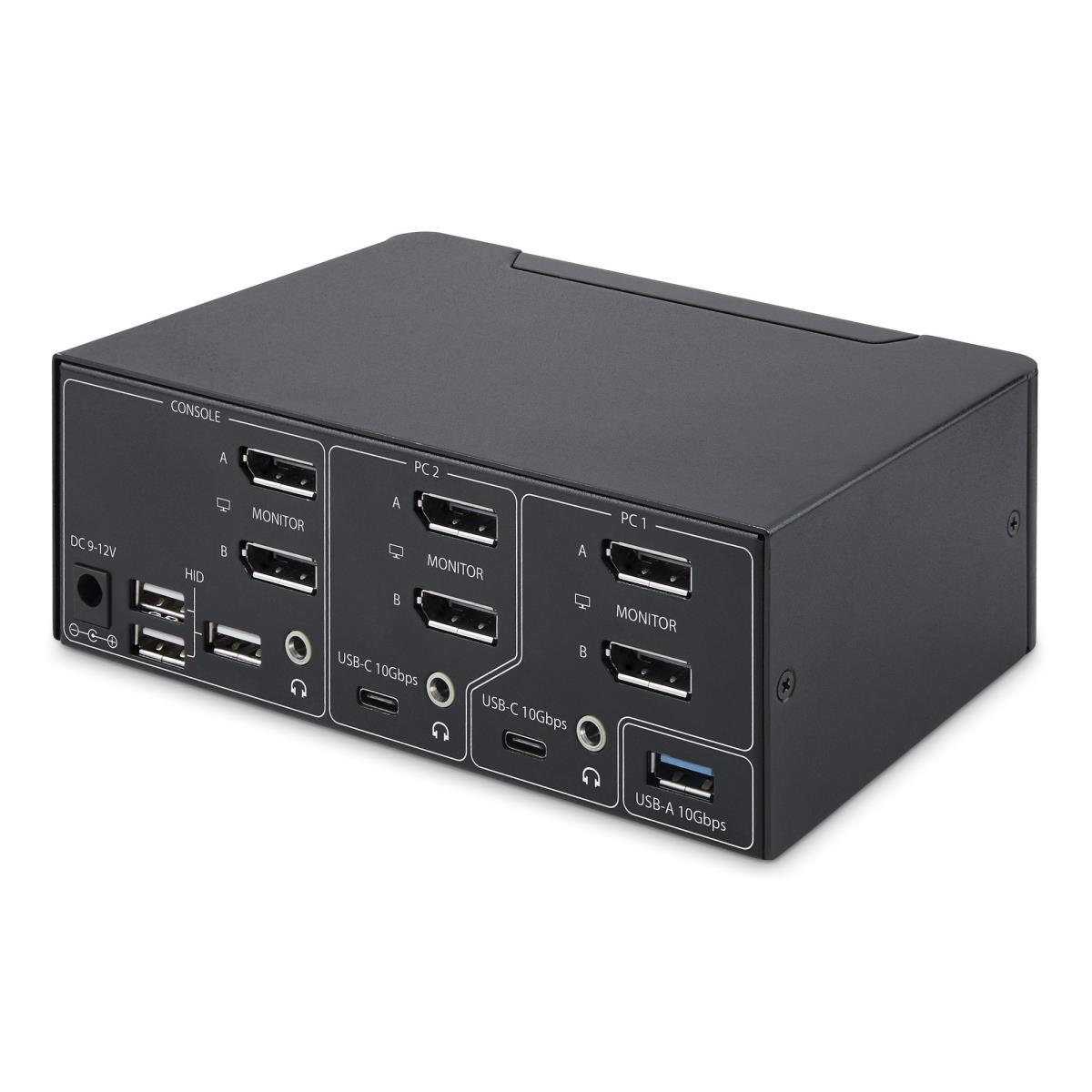 STARTECH.COM KVM Switch - 2-port Dp 1.4 Dual-monitor DisplayPort KVM