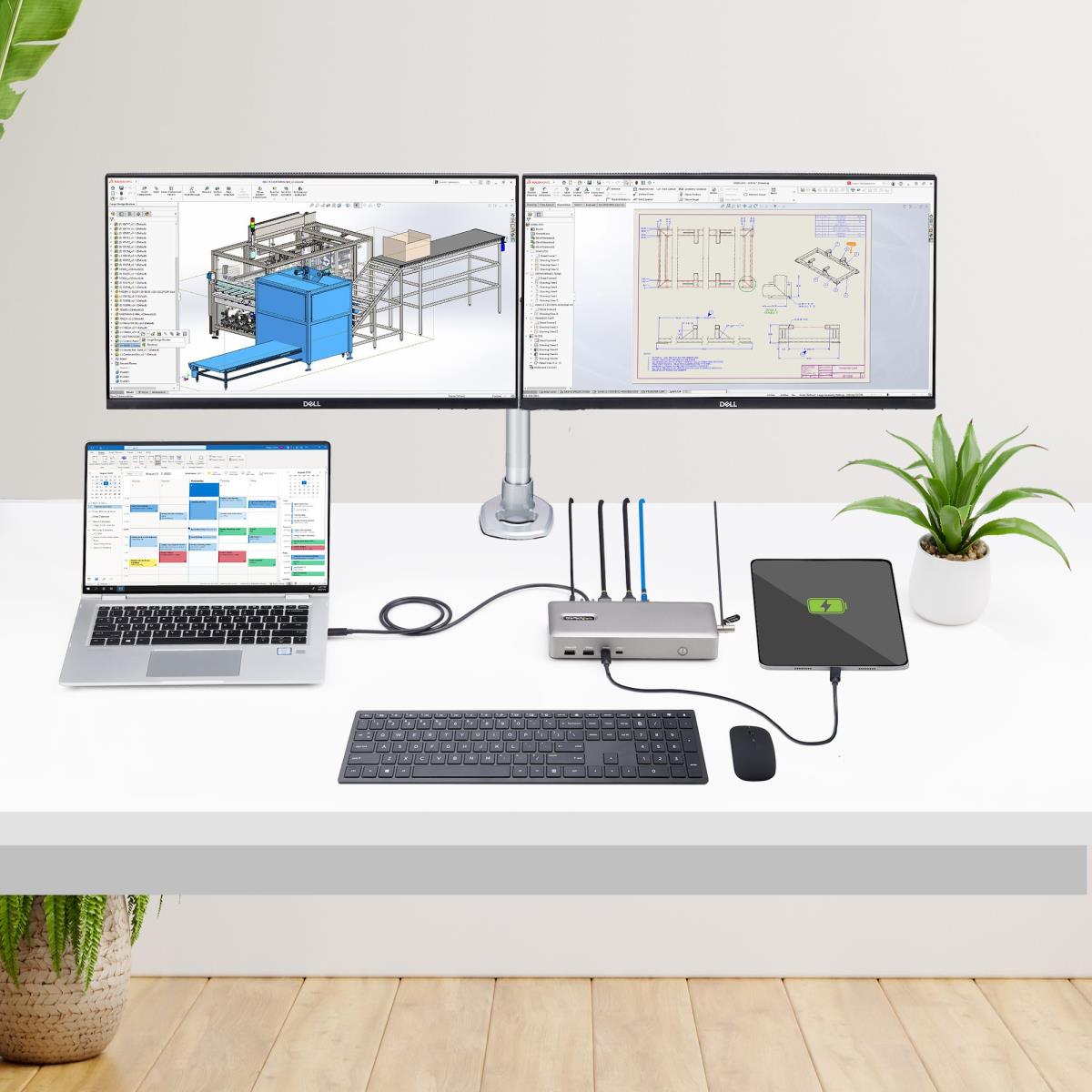 STARTECH.COM Docking Station - USB4 Dual Hdmi 4k 60hz USB-c 40gbps 6x