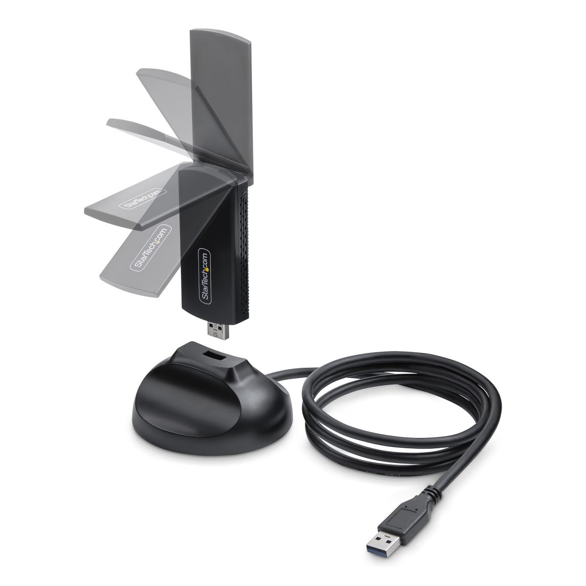 STARTECH.COM USB Adapter/dongle - Wi-Fi 6e For Desktop/laptop Pc, Wireless Nic W/foldable Ante