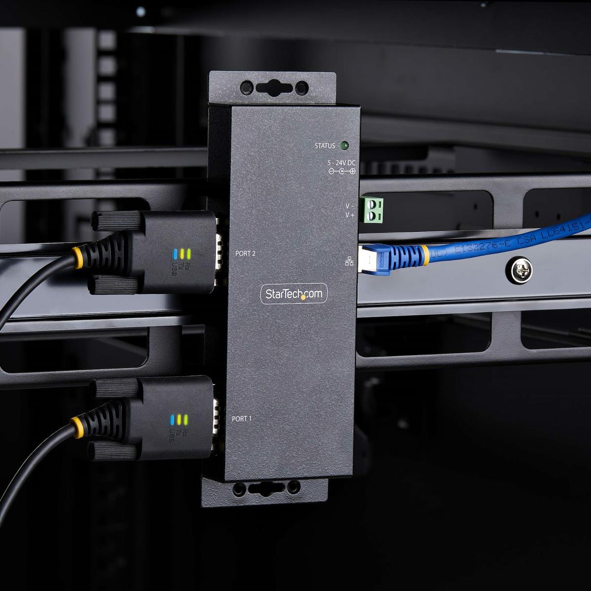 STARTECH.COM Serial To Ethernet Adapter - 2-port Ip Serial Device Server For Rs232 Devices