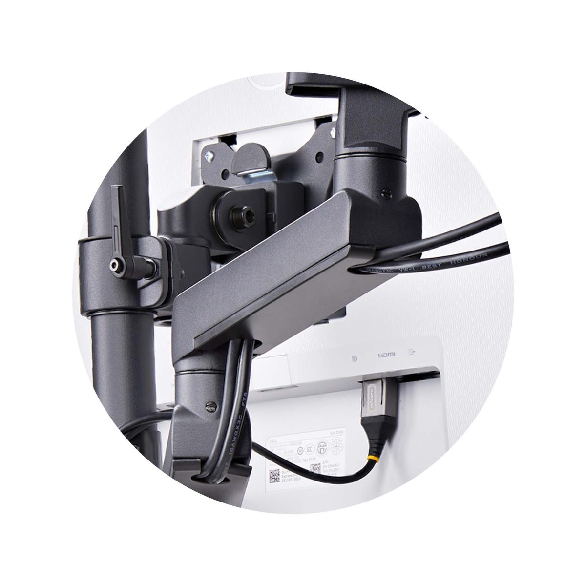 STARTECH.COM Triple Monitor Desk Mount For Up To Three 27in Screens, Vesa 75x75/100x100, Tool