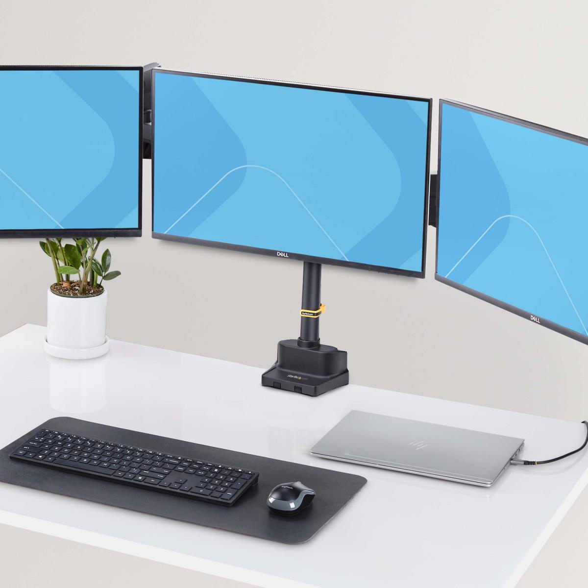 STARTECH.COM Triple Monitor Desk Mount For Up To Three 27in Screens, Vesa 75x75/100x100, Tool