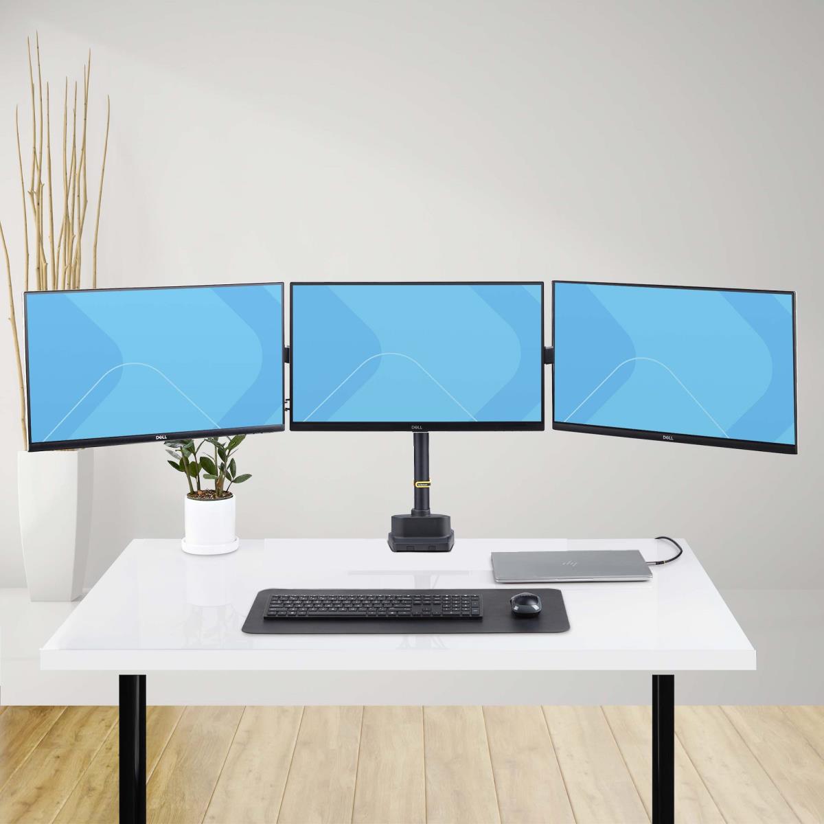 STARTECH.COM Triple Monitor Desk Mount For Up To Three 27in Screens, Vesa 75x75/100x100, Tool