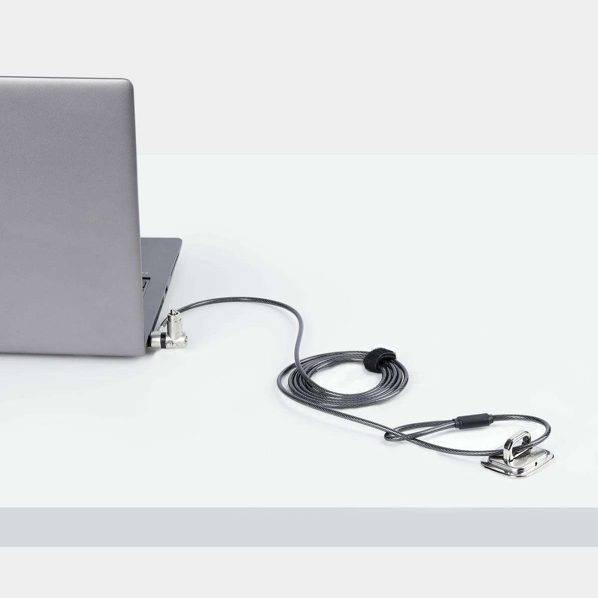 STARTECH.COM Universal Laptop Lock - 3-in-1 Master Keyed Security Cab 6.6ft