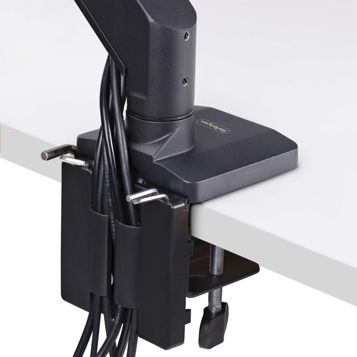STARTECH.COM Crossbar Triple Monitor Desk Mount For Up To Three 27in Screens Vesa 75x75/100x100 Tool-less A