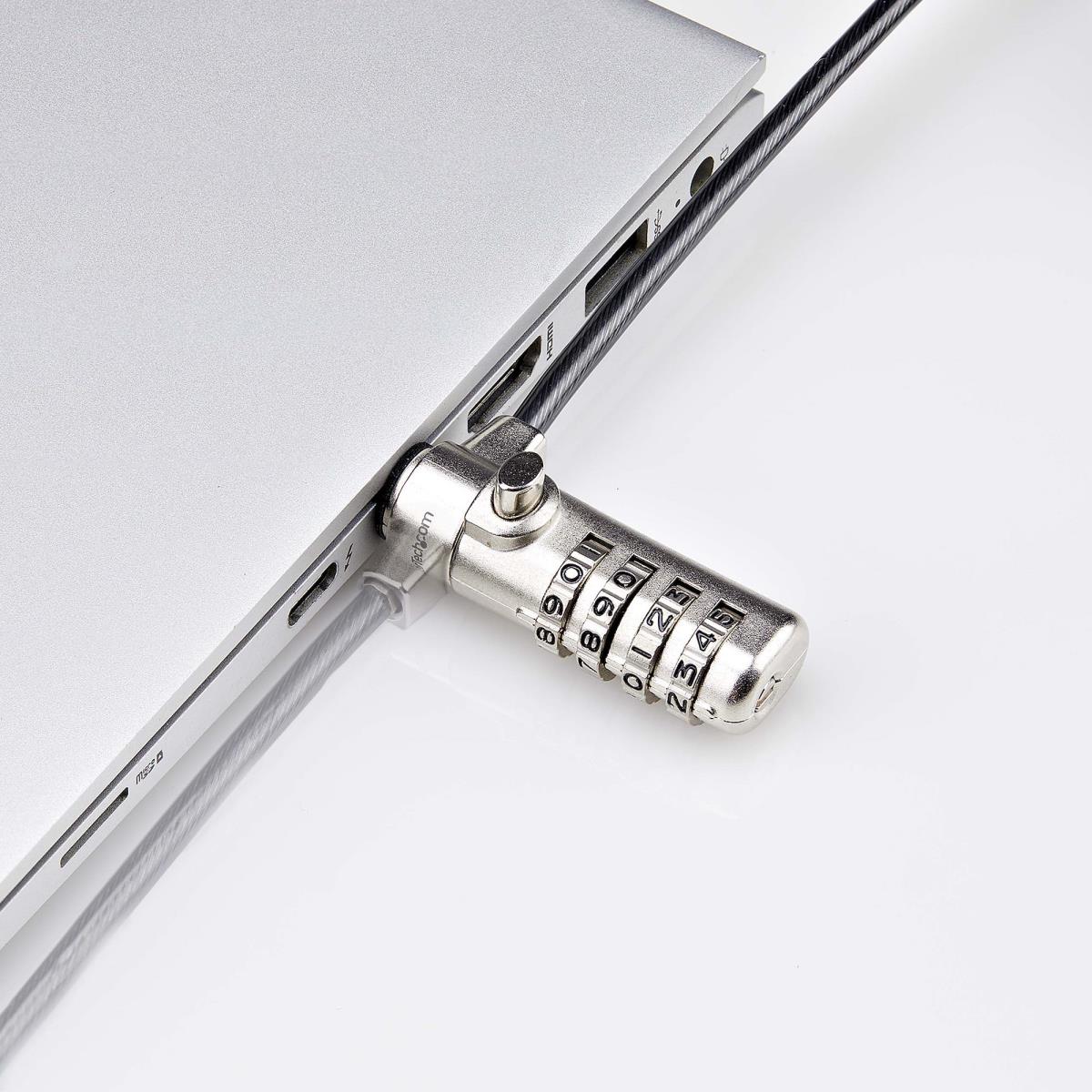STARTECH.COM Laptop Nano Cable Lock 6.6ft Computer Desk Anti-theft Securit