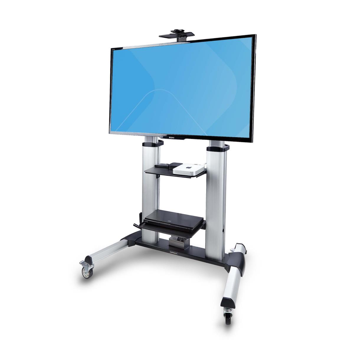 STARTECH.COM Rolling Tv Cart Portable Mount - Up To 100in/100kg Mobile Troll