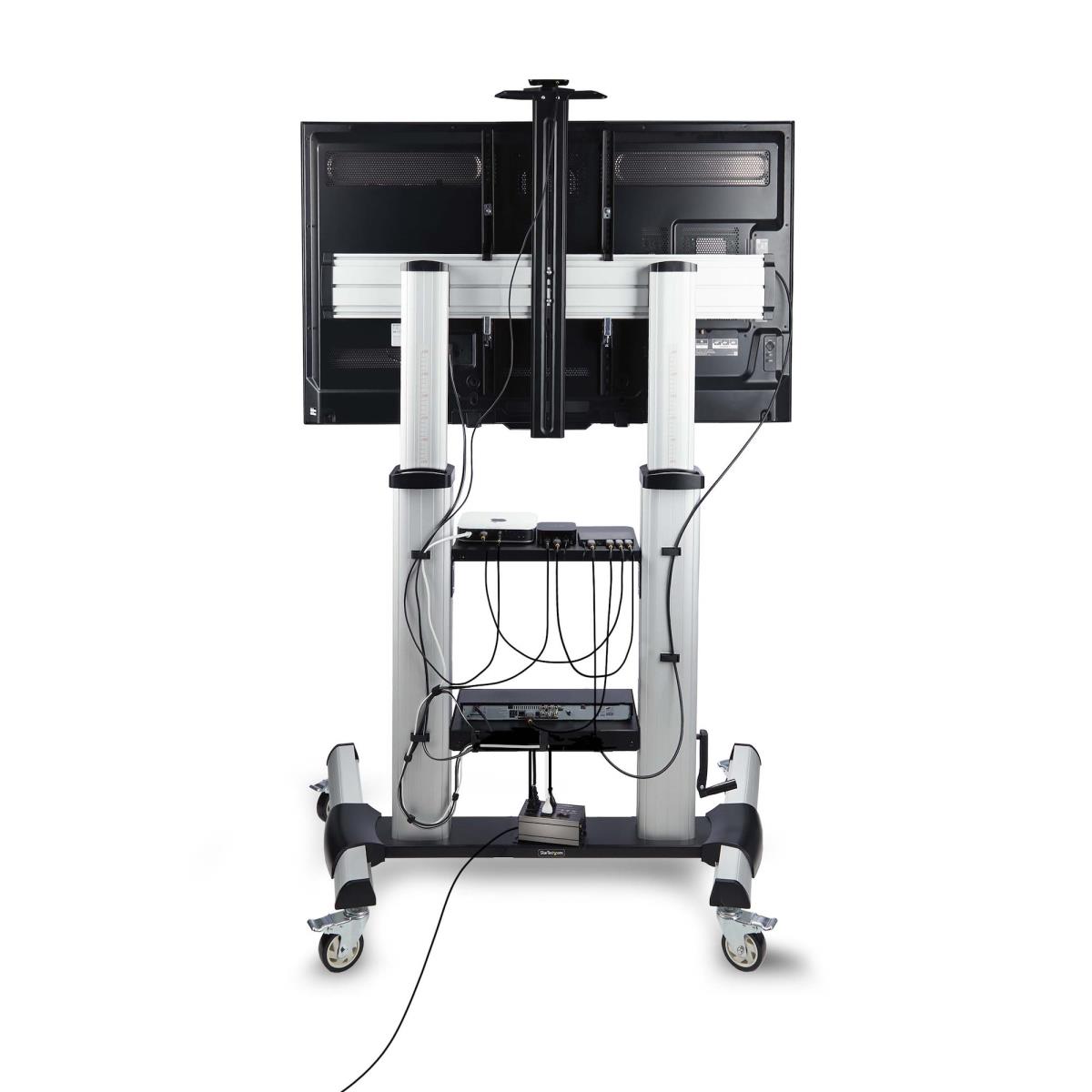 STARTECH.COM Rolling Tv Cart Portable Mount - Up To 100in/100kg Mobile Troll