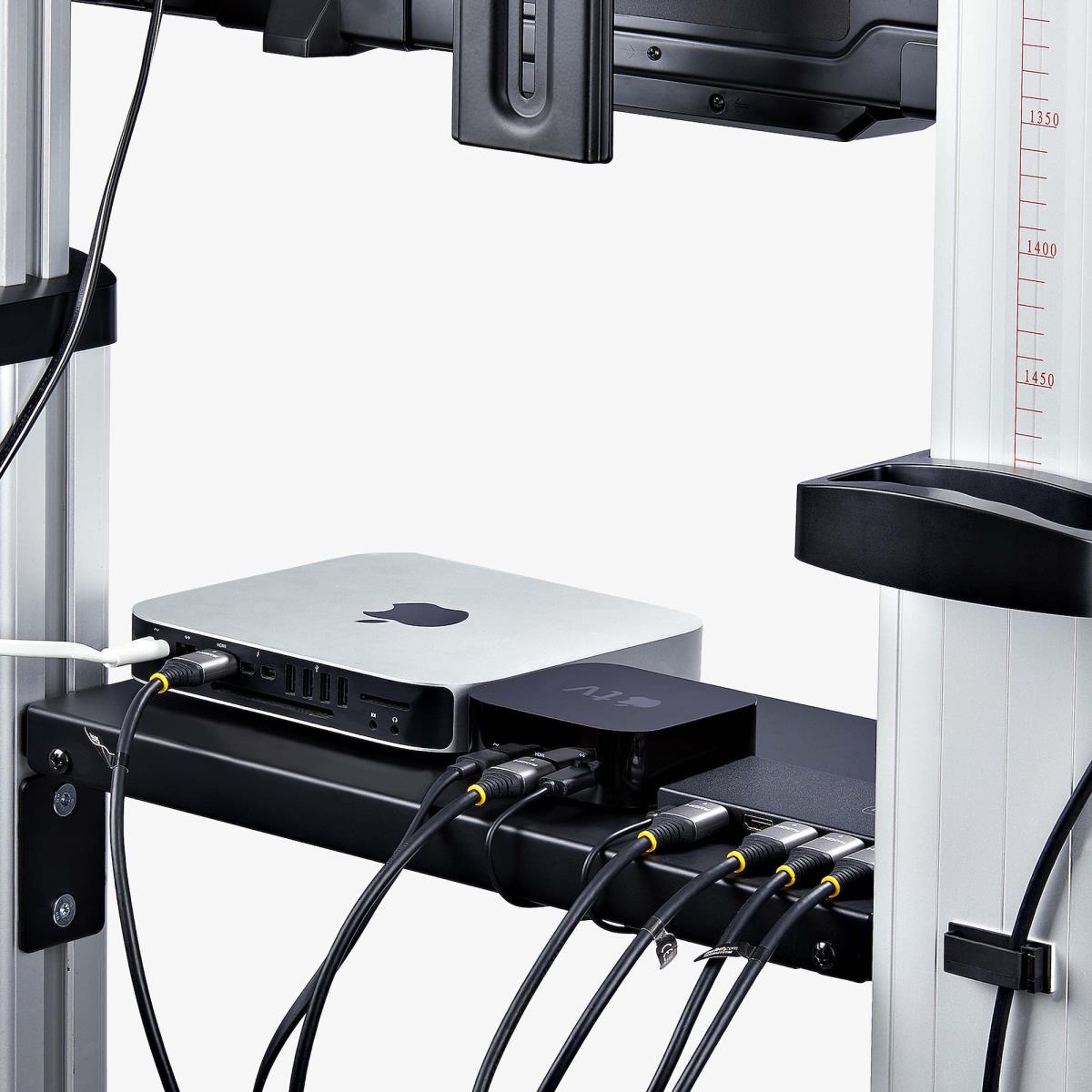STARTECH.COM Rolling Tv Cart Portable Mount - Up To 100in/100kg Mobile Troll