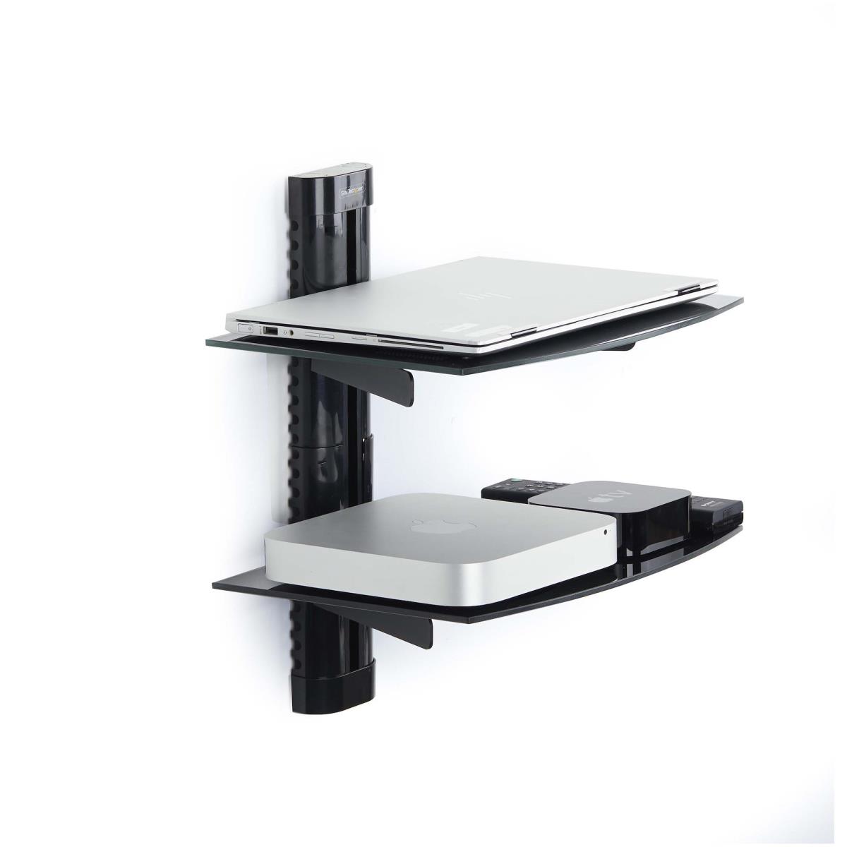 STARTECH.COM Dual Floating Wall-mounted Av Shelves For Under Tv