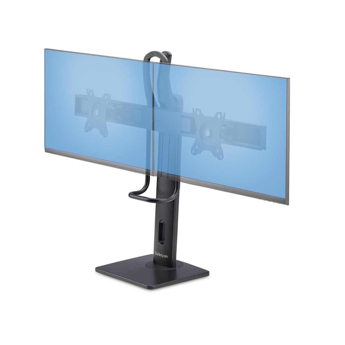 STARTECH.COM Crossbar Dual Monitor Stand - Double 27inch Screens Vesa Mount