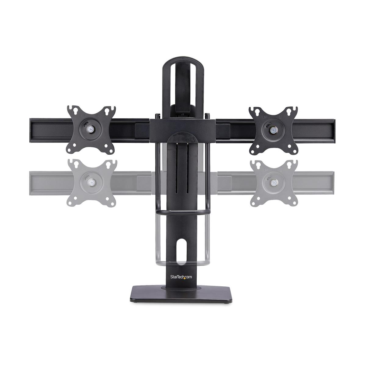 STARTECH.COM Crossbar Dual Monitor Stand - Double 27inch Screens Vesa Mount