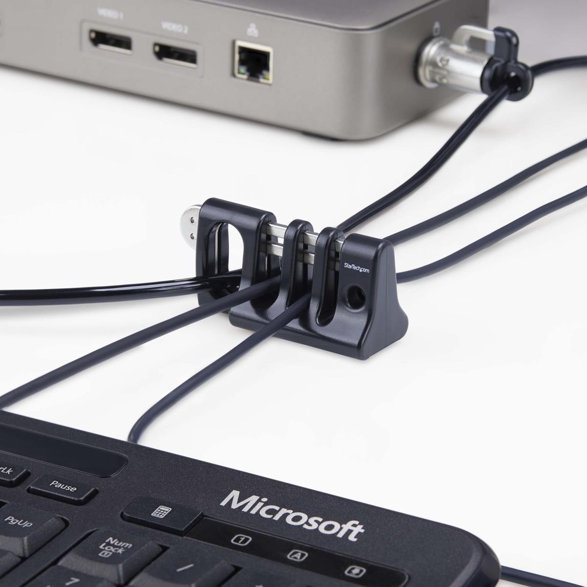 STARTECH.COM Peripheral Cable Anchor Lockdesk Cable Trap For Shared Computer