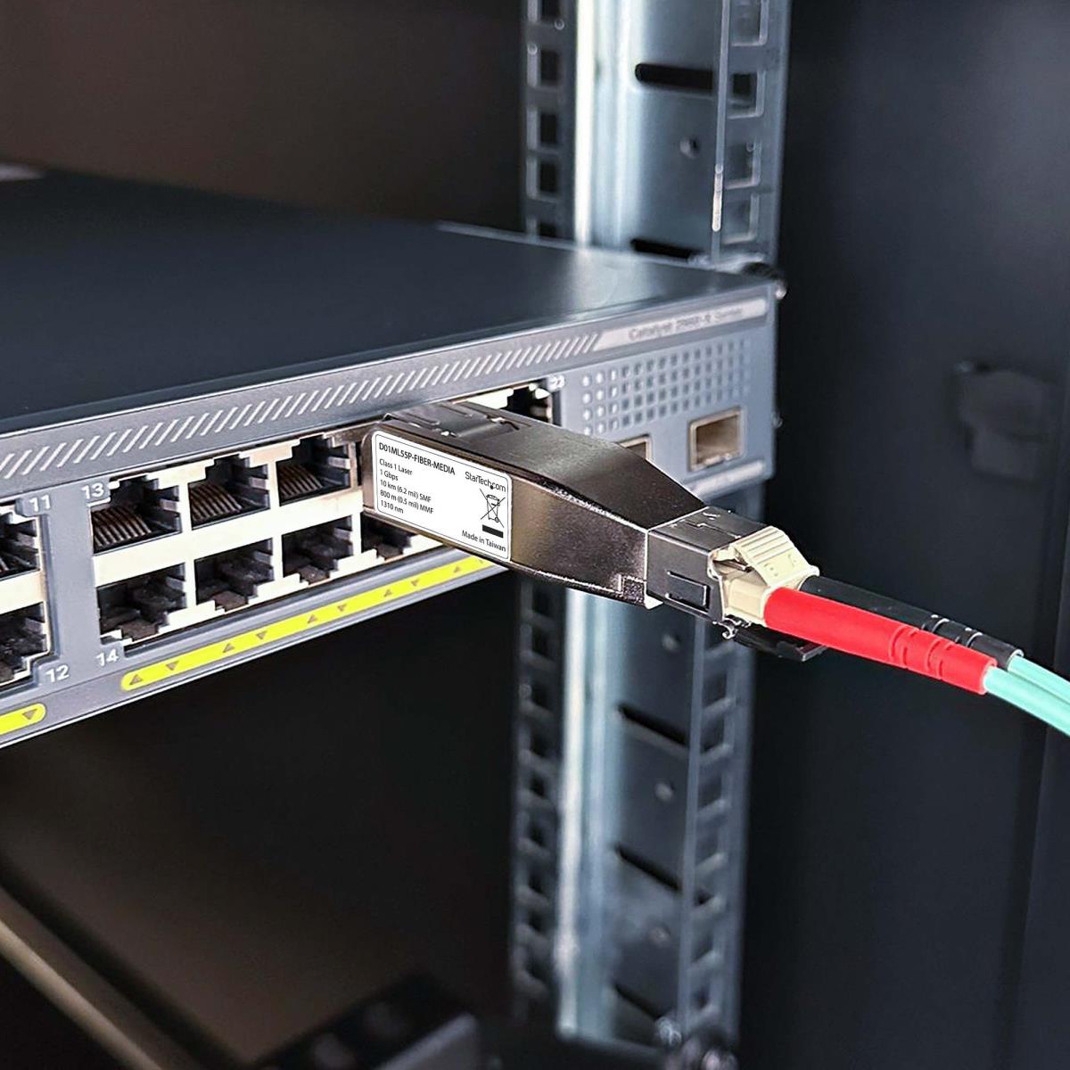 STARTECH.COM Gigabit Fiber To Rj45 Ethernet Poe Media Converter Dongle Smf/m